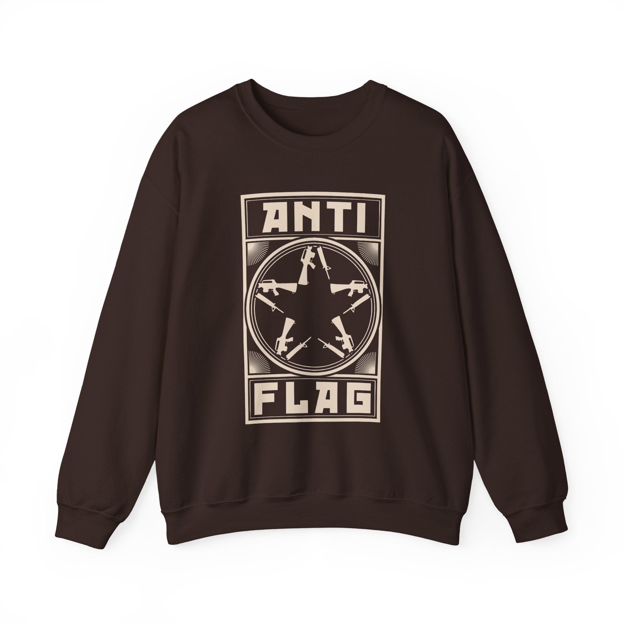 Anti Flag Comrade Gunstar Unisex Heavy Blendâ„¢ Crewneck Sweatshirt