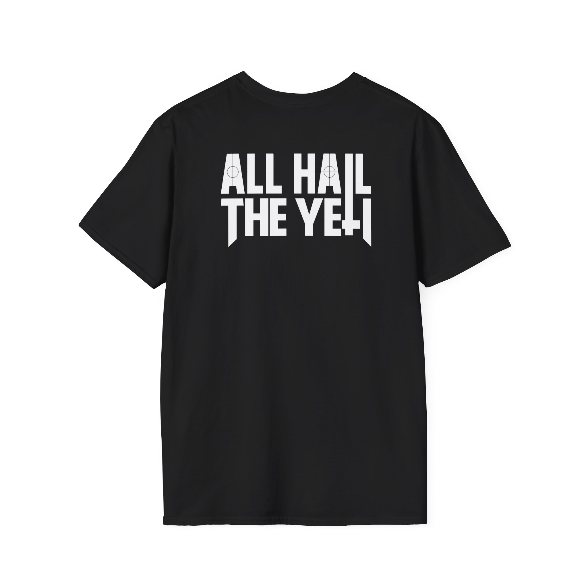 All Hail the Yeti Side Logo Unisex Softstyle T-Shirt