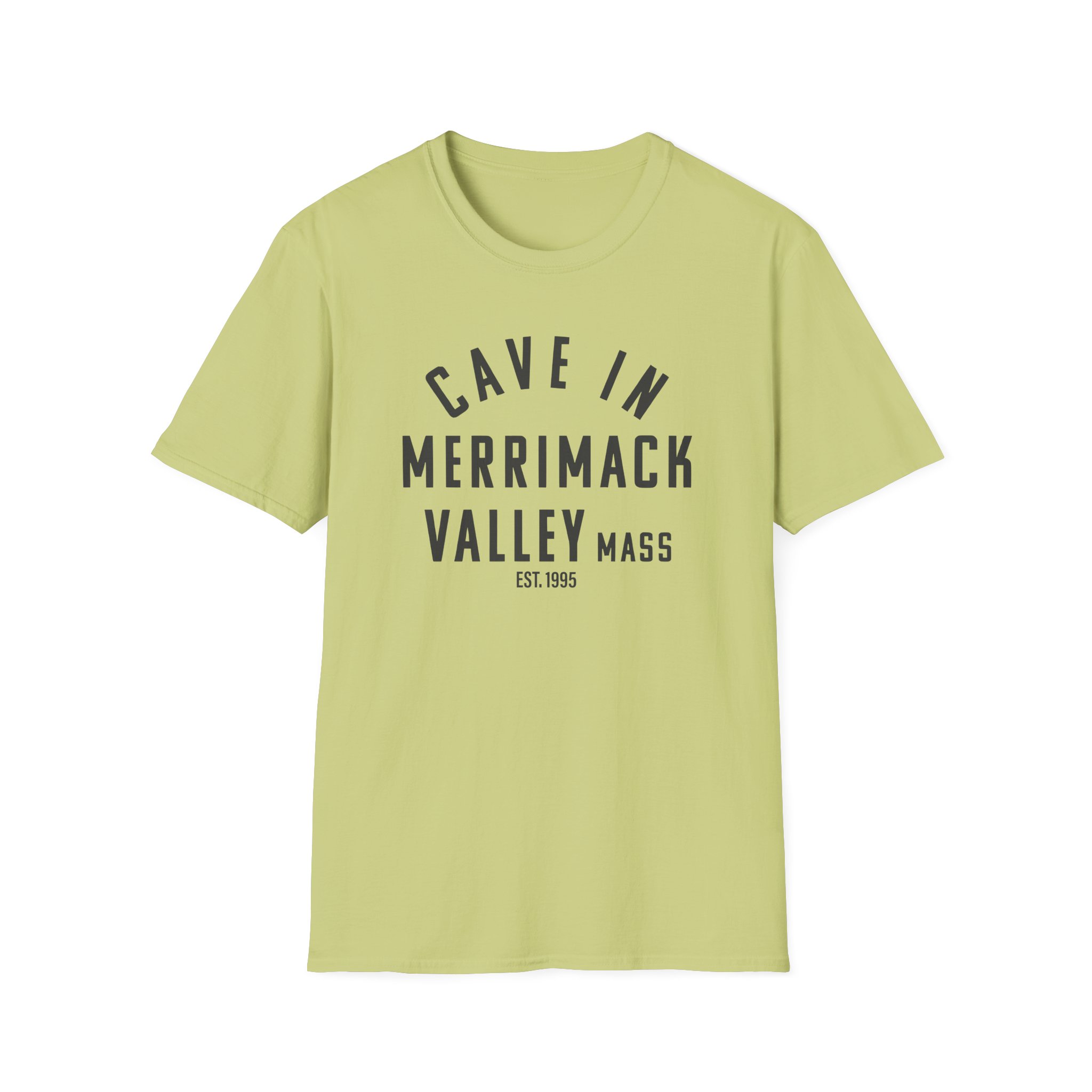 Cave in Merrimack Valley: Blackened Unisex Softstyle T-Shirt