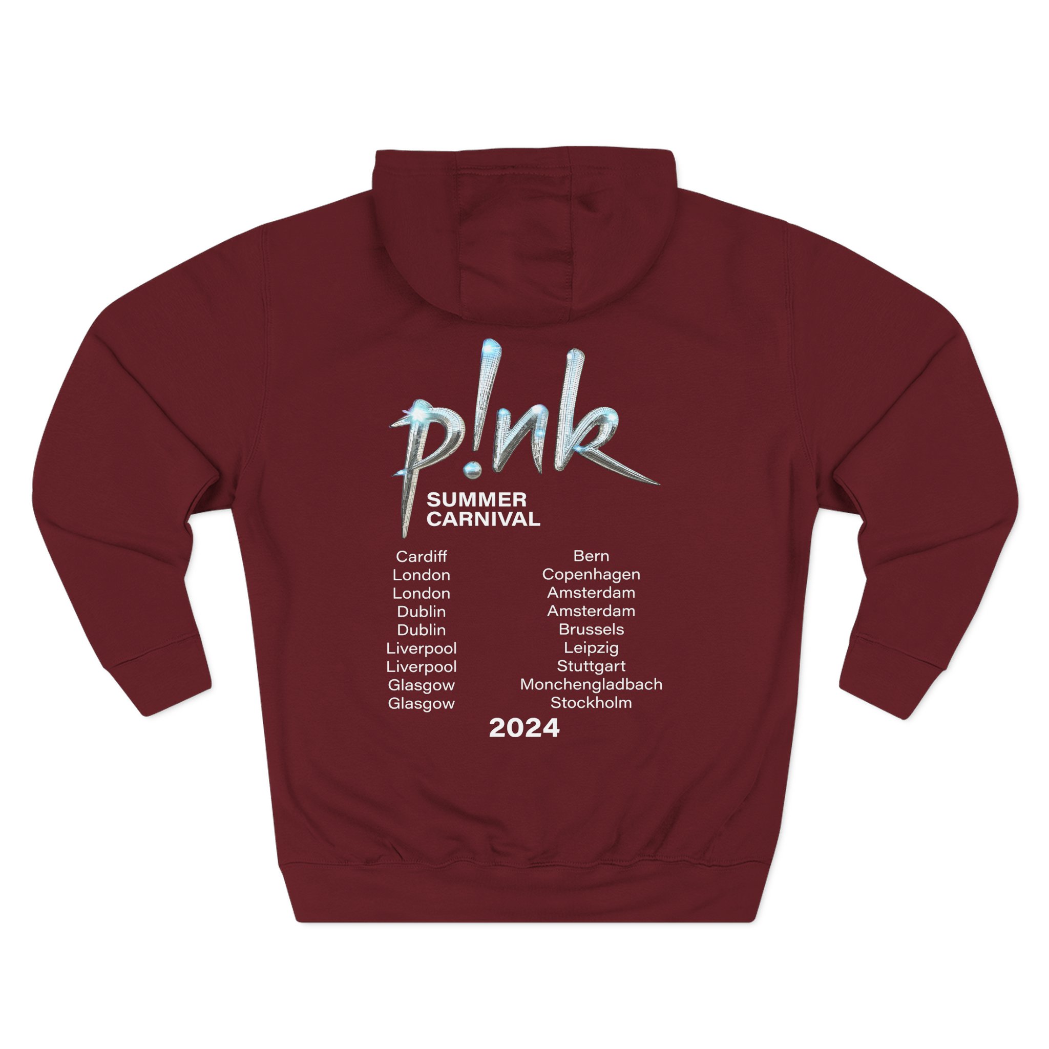 P!nk Split Tie Dye Three-Panel Fleece Hoodie