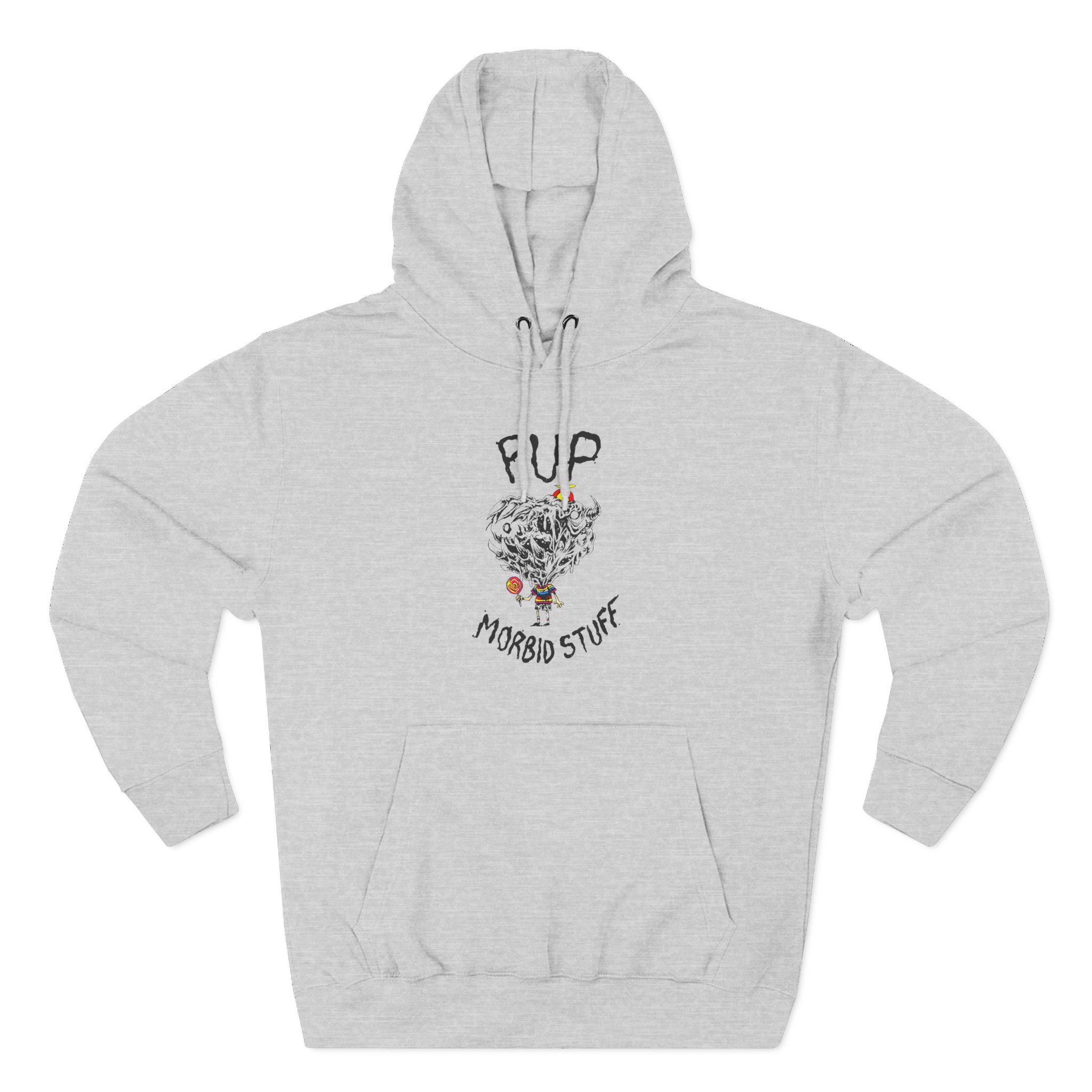 Pup Morbid Stuff Lollipop Three-Panel Fleece Hoodie