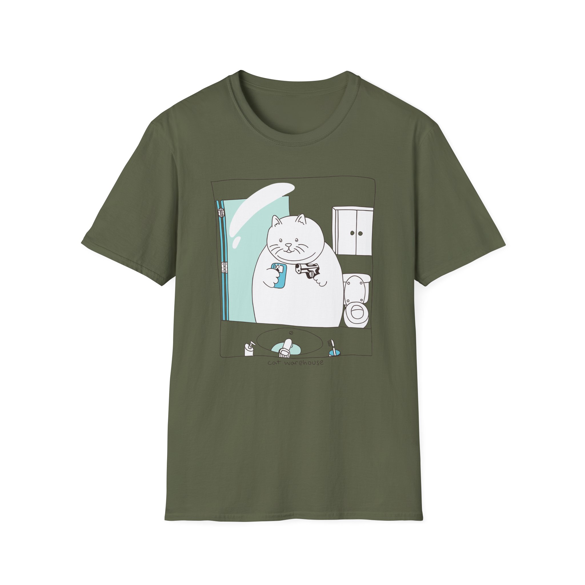 William Osman cat warehouse Unisex Softstyle T-Shirt