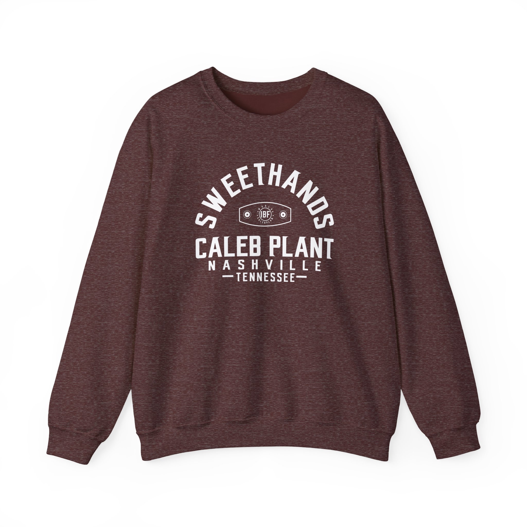 Caleb Plant Sweethands and the New Ibf Championship Unisex Heavy Blendâ„¢ Crewneck Sweatshirt