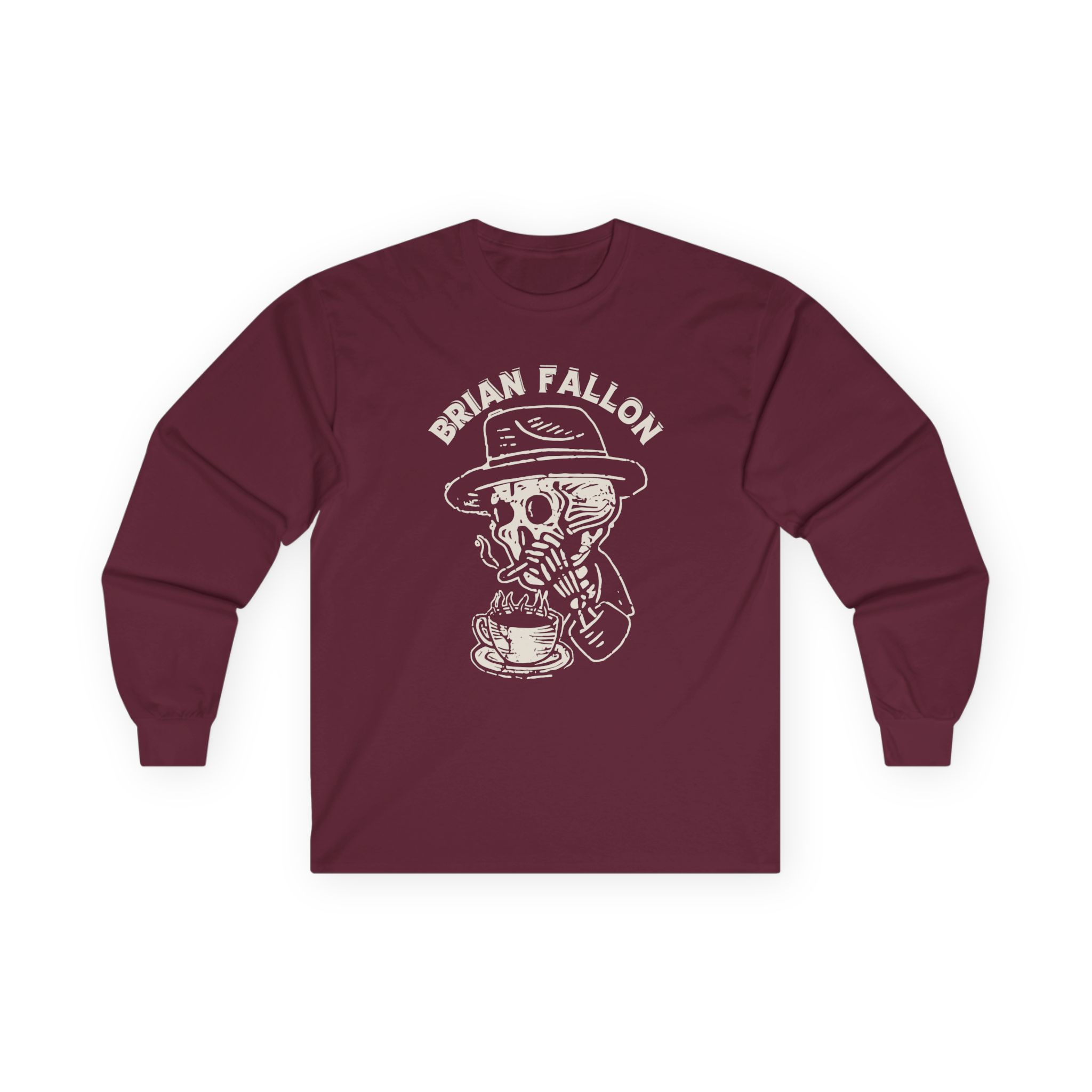 Brian Fallon Smoking Skeleton Unisex Ultra Cotton Long Sleeve Tee