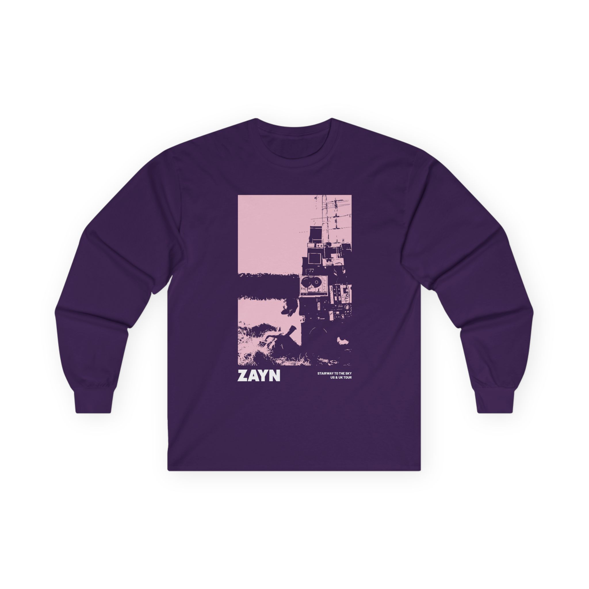 Zayn Malik Antenna Itin Faded Unisex Ultra Cotton Long Sleeve Tee
