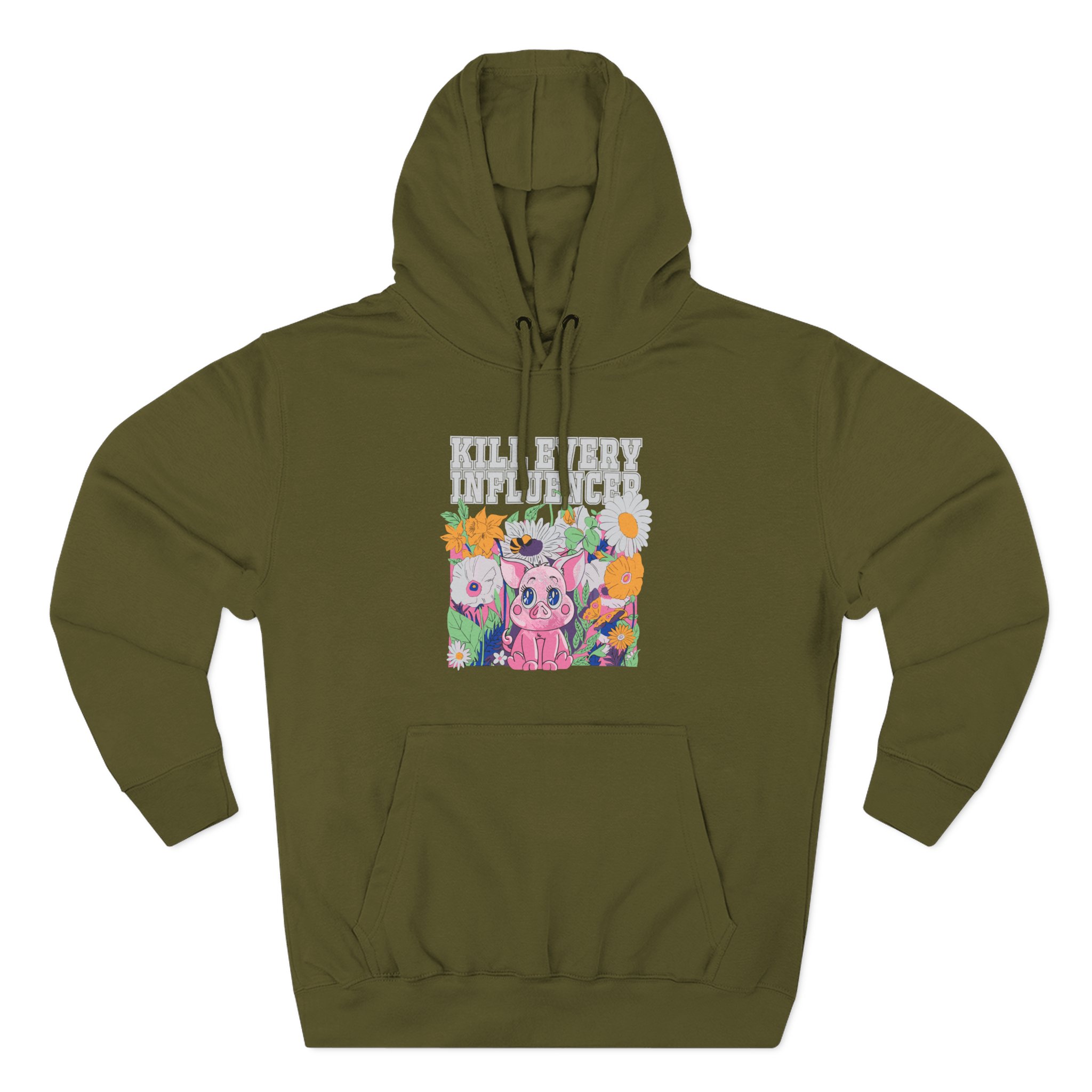 Meatcanyon Kill Every Iuencers Three-Panel Fleece Hoodie