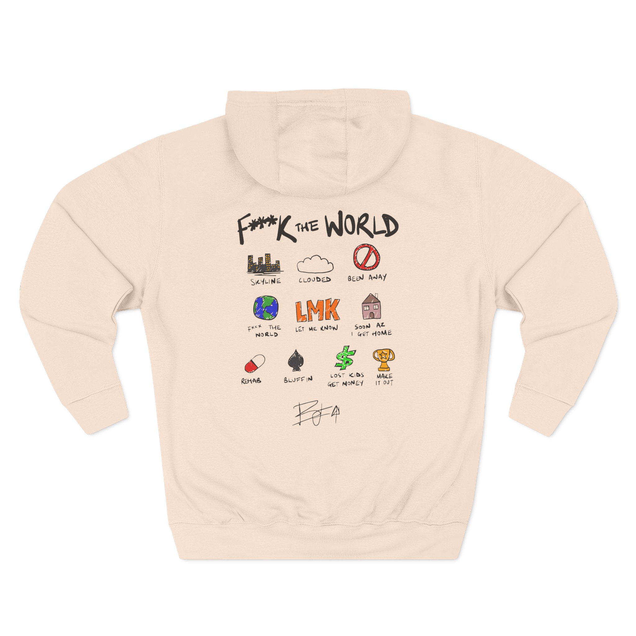 Brent Faiyaz Ftw Notebook Three-Panel Fleece Hoodie