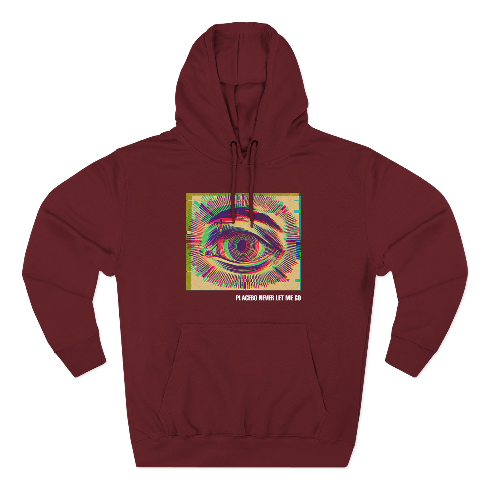 Placebo Glitch Eye Three-Panel Fleece Hoodie