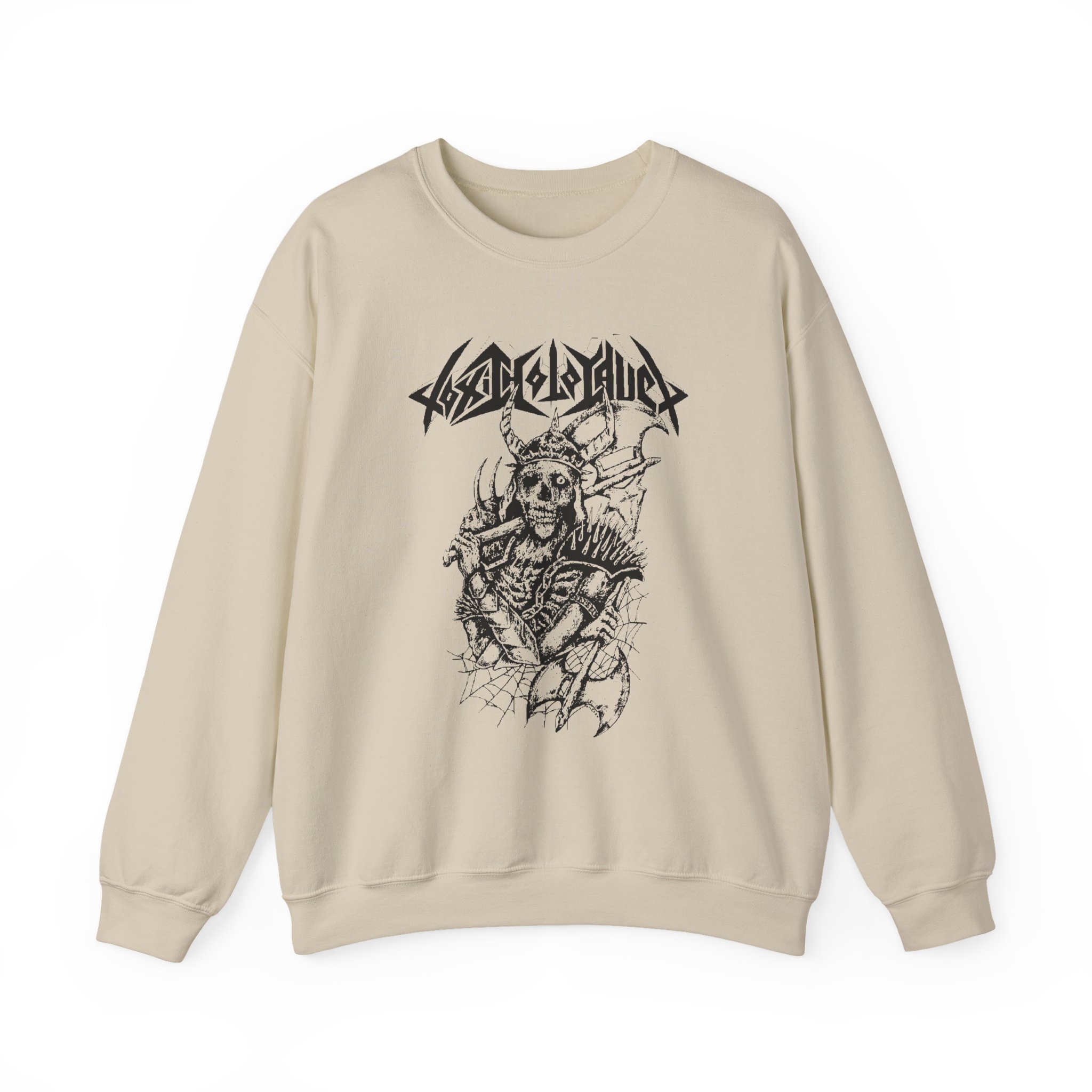 Toxic Holocaust Battle Axe Unisex Heavy Blendâ„¢ Crewneck Sweatshirt