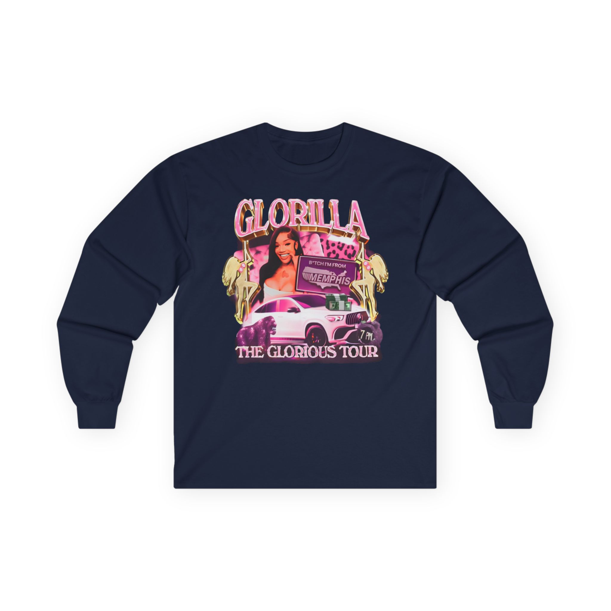 Glorilla Glorious Tour From Memphis Unisex Ultra Cotton Long Sleeve Tee