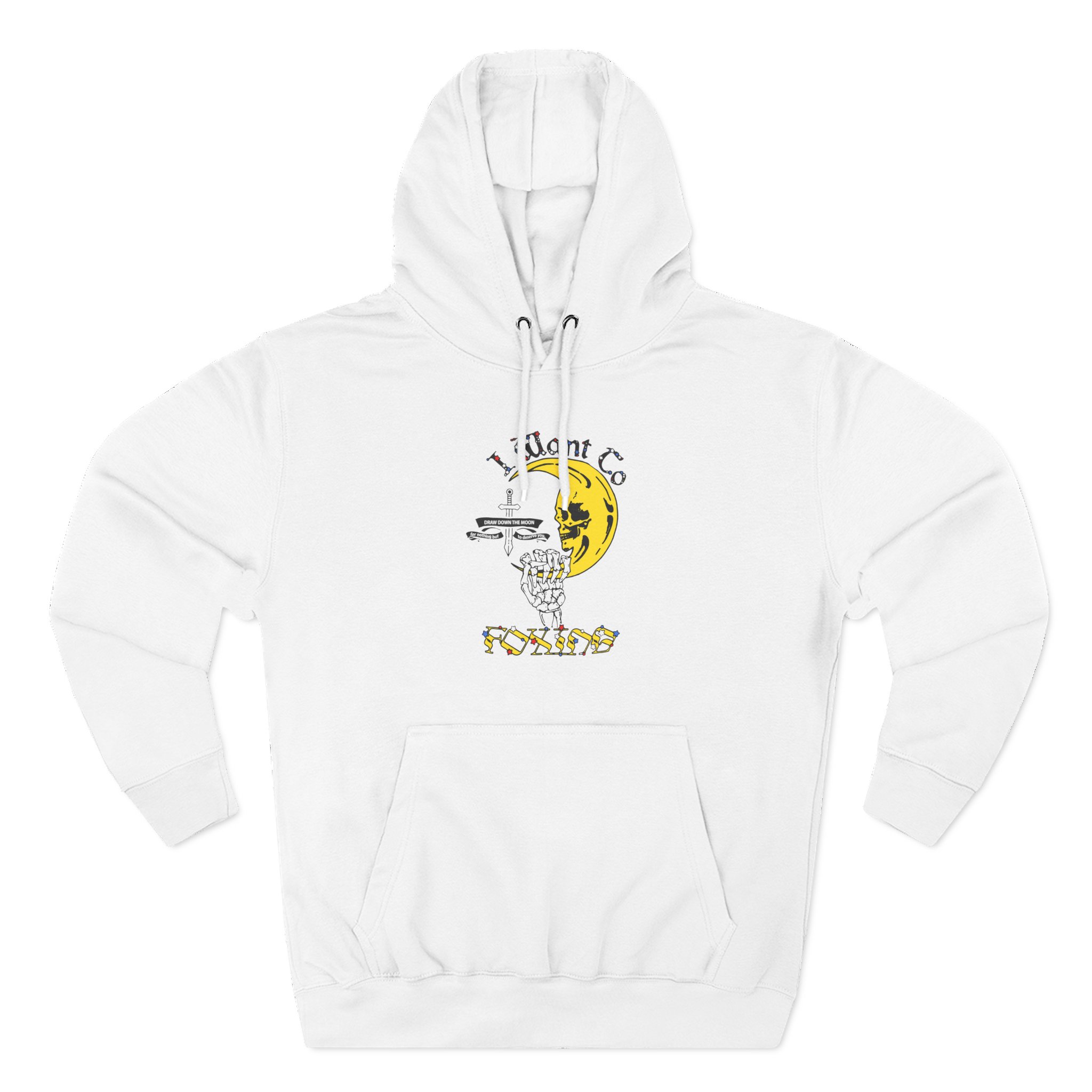 Foxing Draw Down Three-Panel Fleece Hoodie