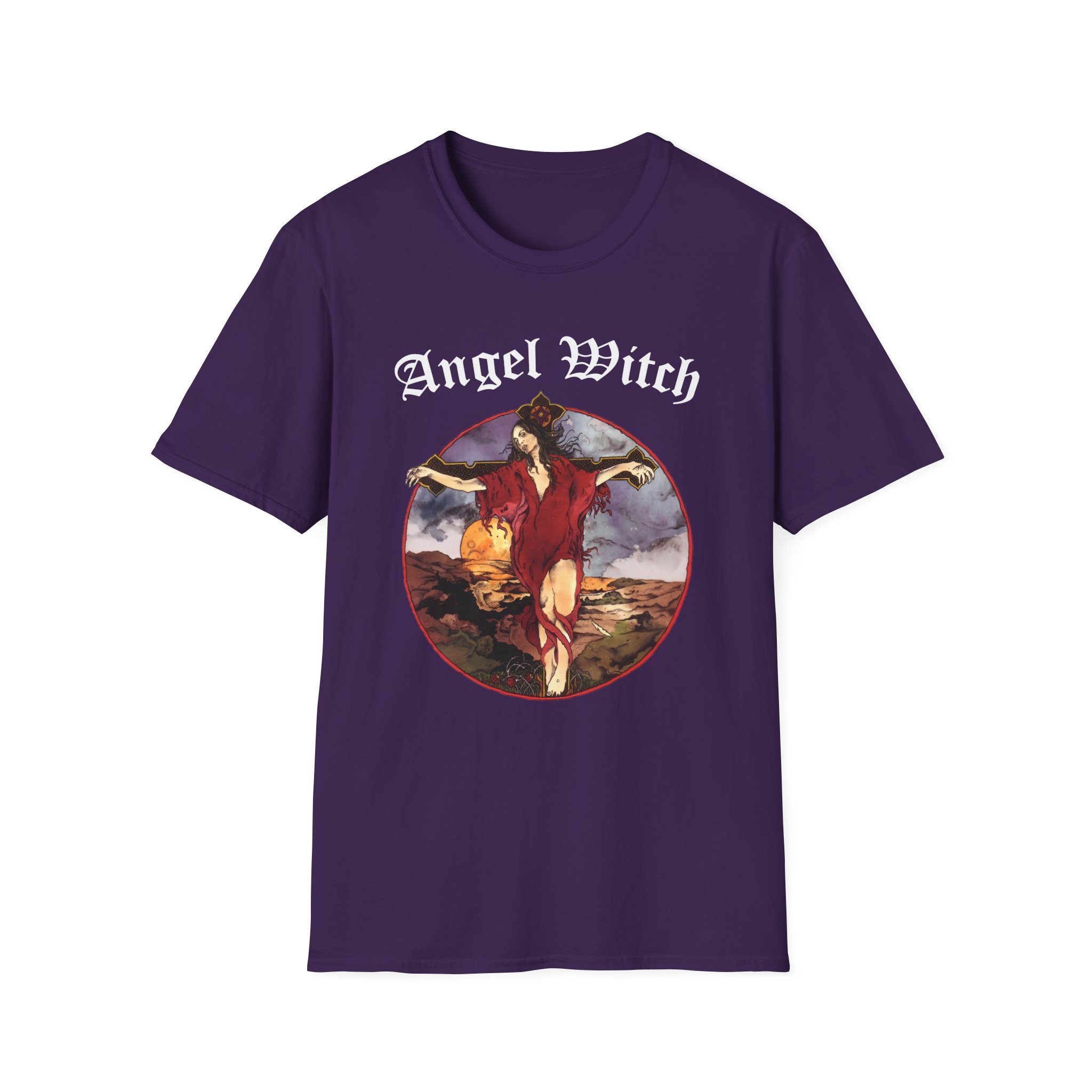 Angel Witch Burn The White Witch Unisex Softstyle T-Shirt