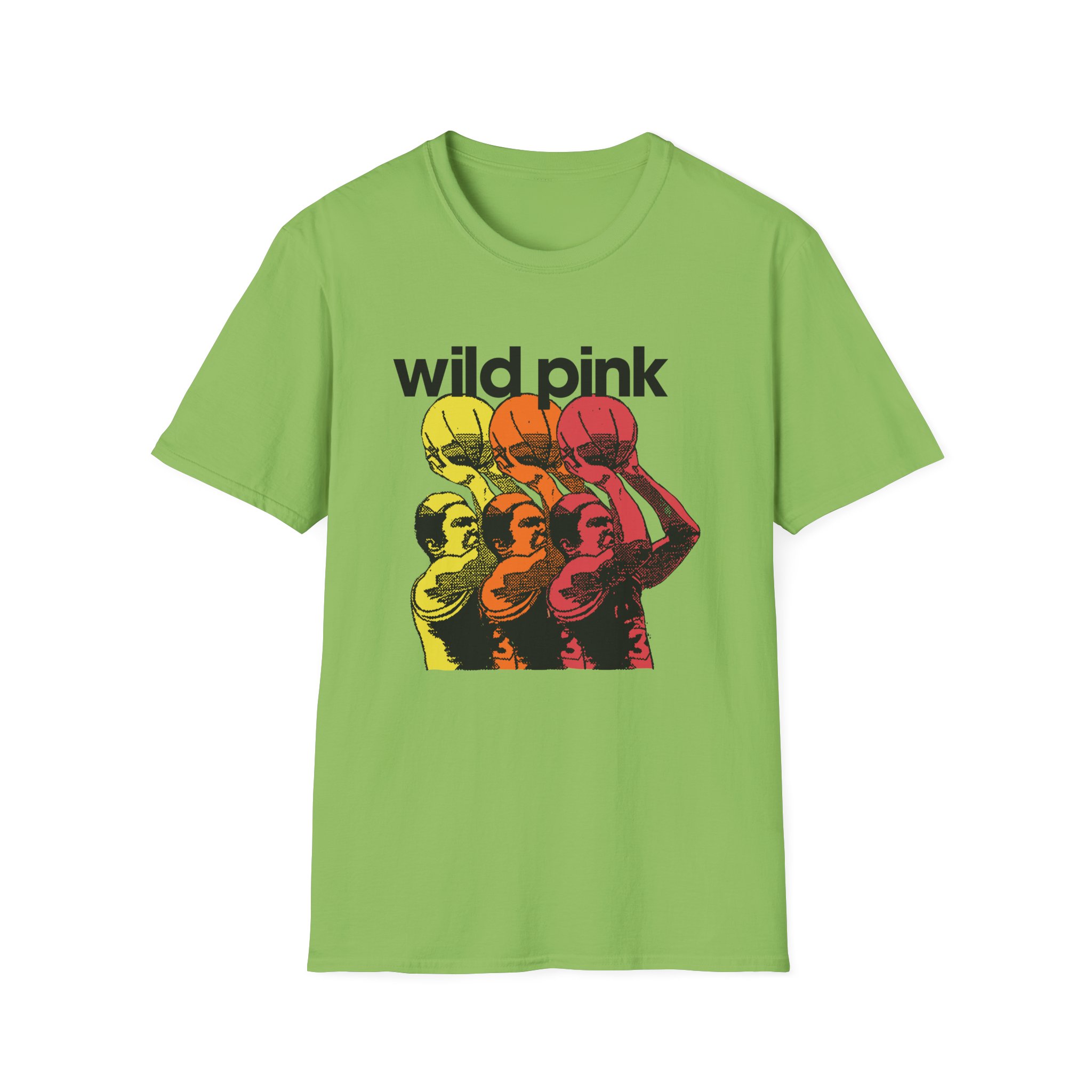 Wild Pink Basketball Unisex Softstyle T-Shirt