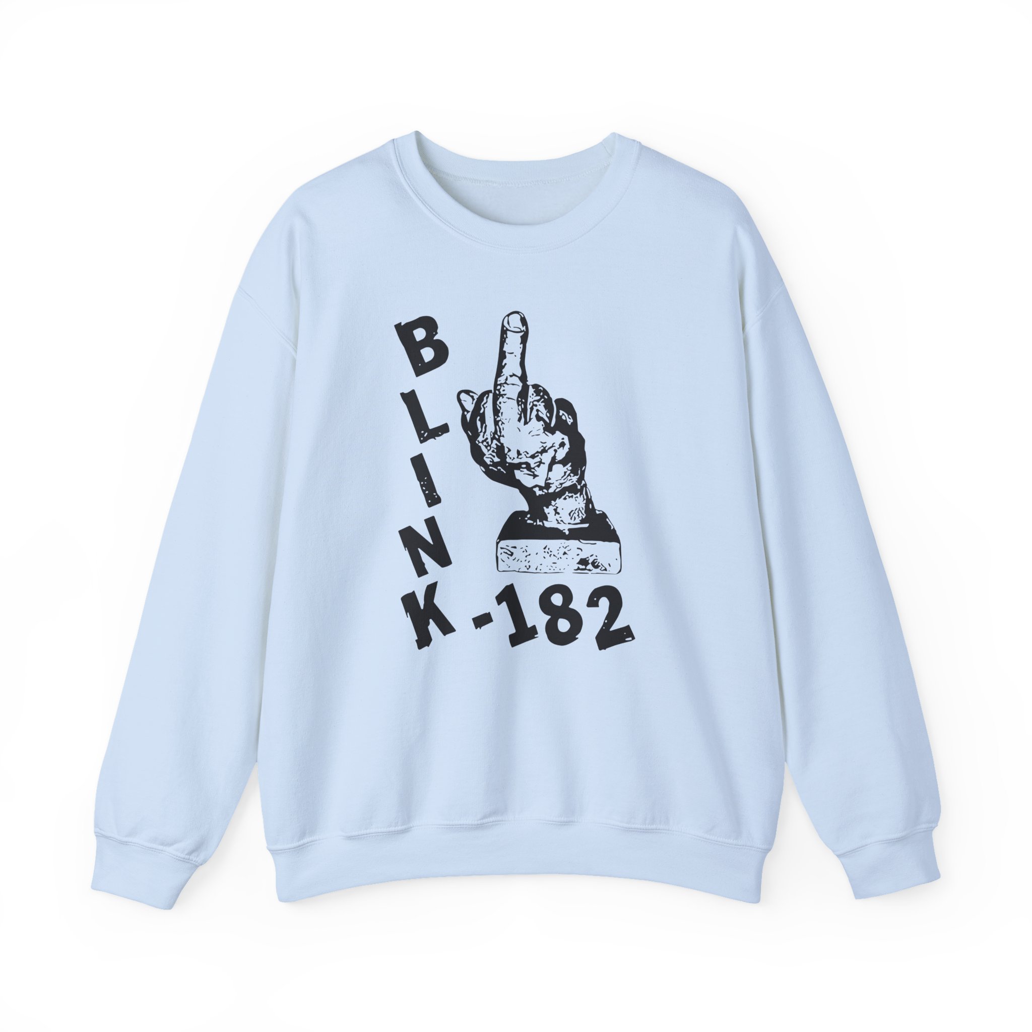Blink 182 Pink Middle Finger Unisex Heavy Blendâ„¢ Crewneck Sweatshirt