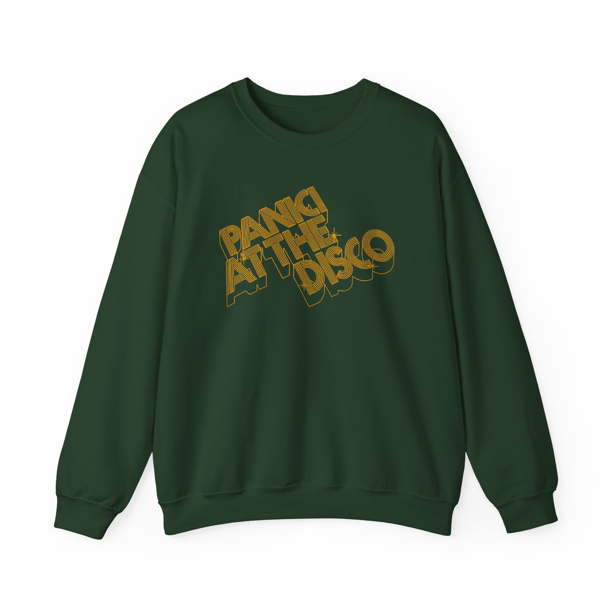 Panic at the Disco 3-d Gold Logo Unisex Heavy Blendâ„¢ Crewneck Sweatshirt