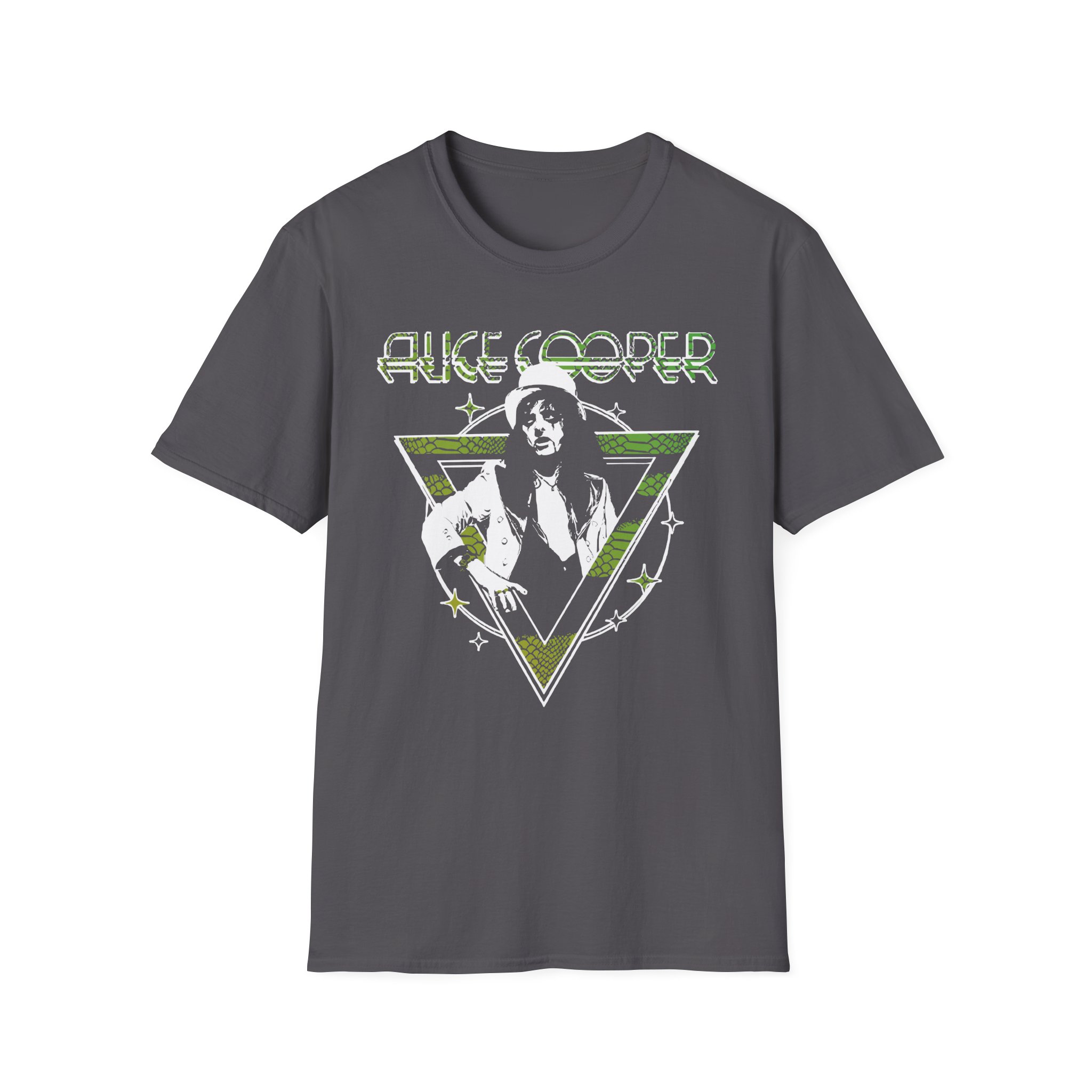 Alice Cooper Welcome to My Nightmare 50th Anniversary Top Hat Unisex Softstyle T-Shirt
