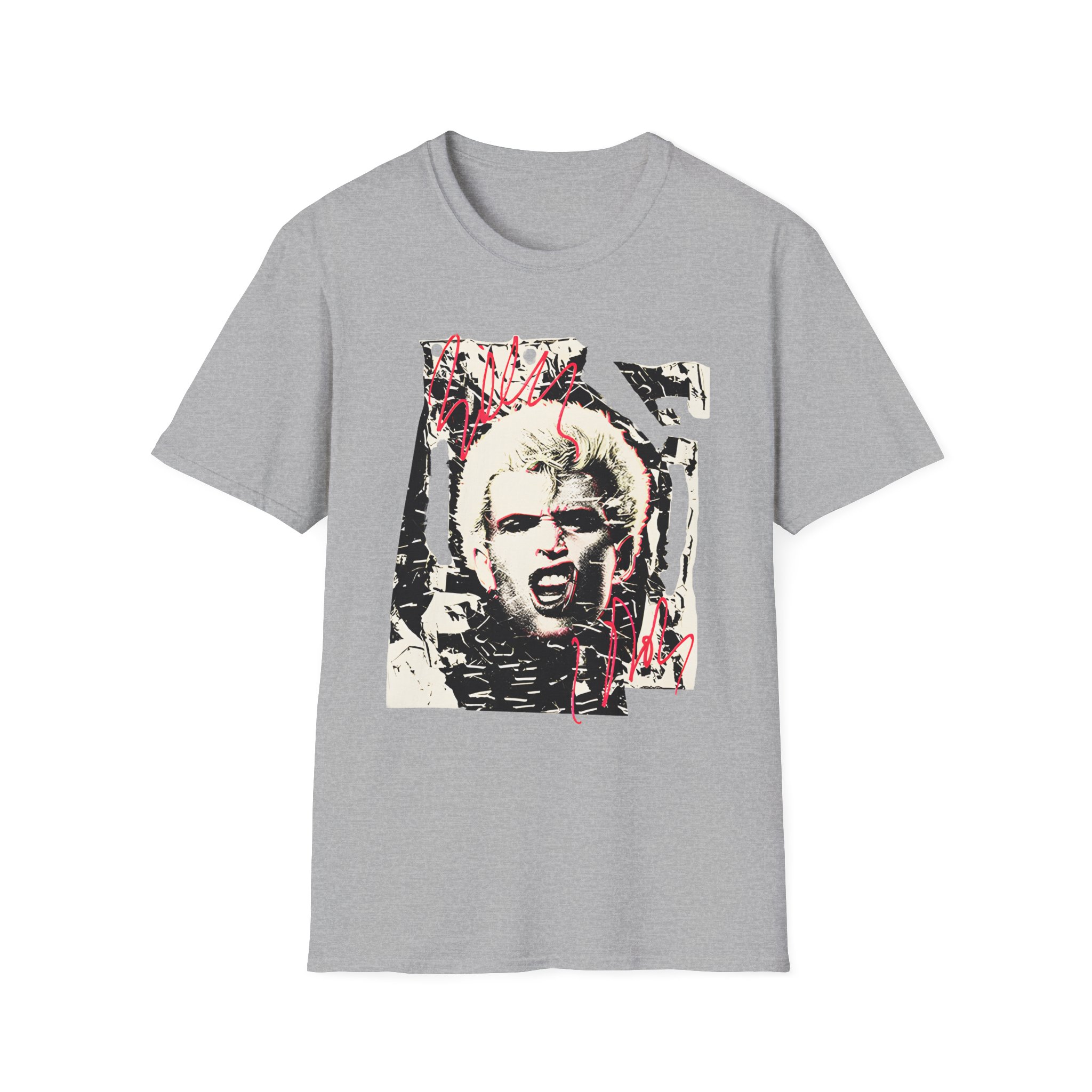 Billy Idol Shattered Photo Unisex Softstyle T-Shirt
