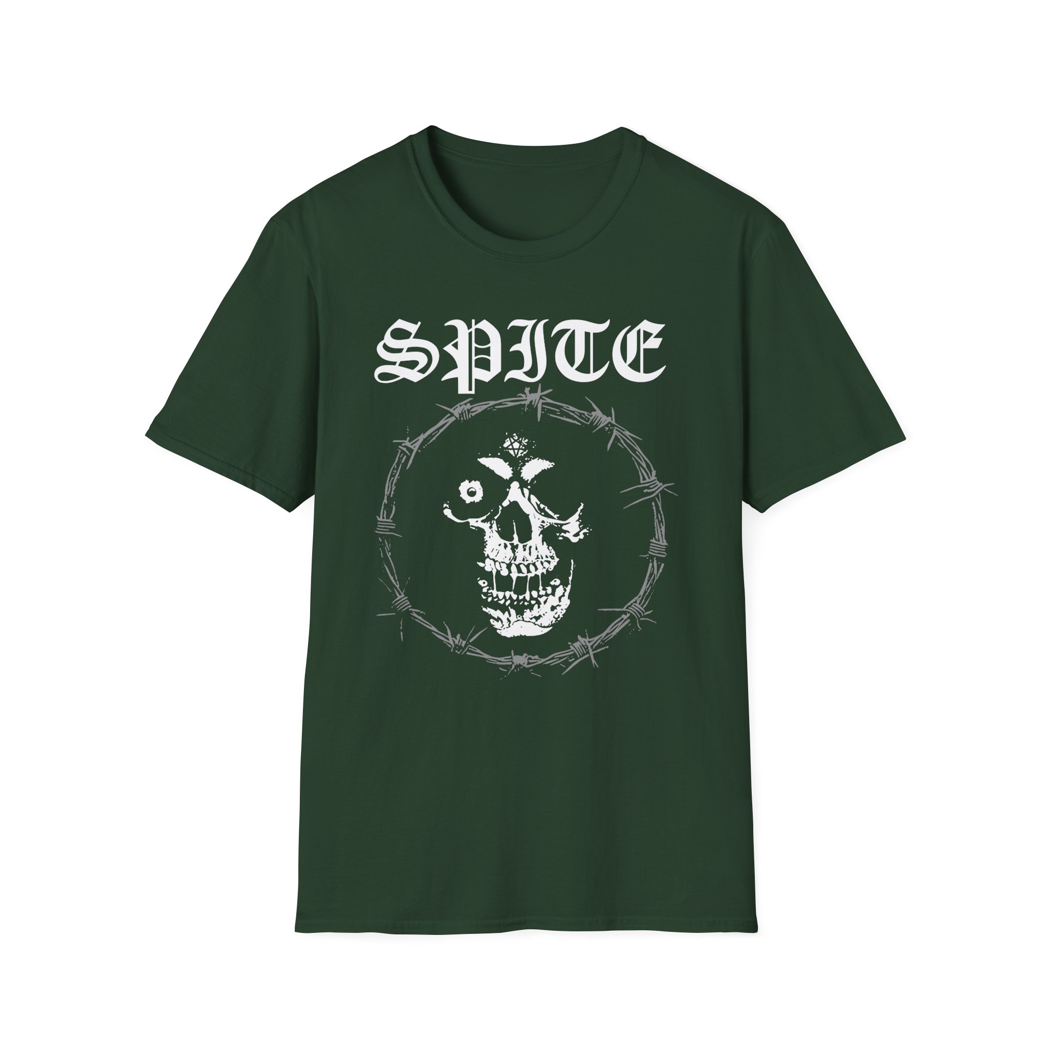 Spite Barbed Skull Unisex Softstyle T-Shirt