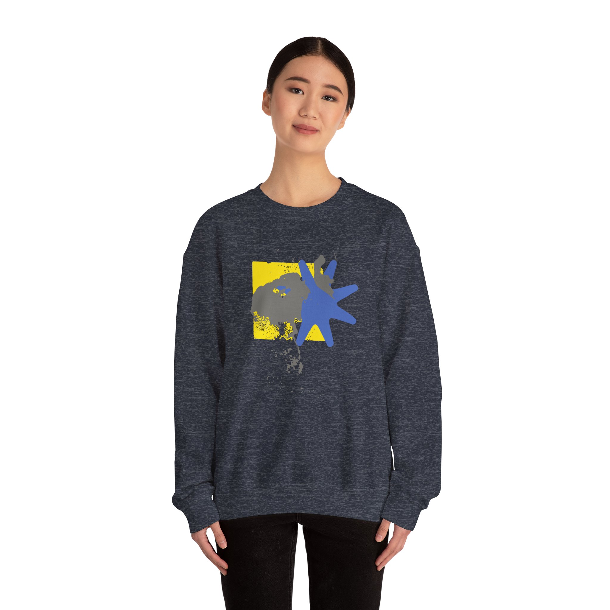 Foxing Shapes Unisex Heavy Blendâ„¢ Crewneck Sweatshirt