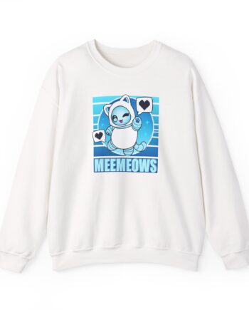 Aphmau Robot Cat Unisex Heavy Blend™ Crewneck Sweatshirt