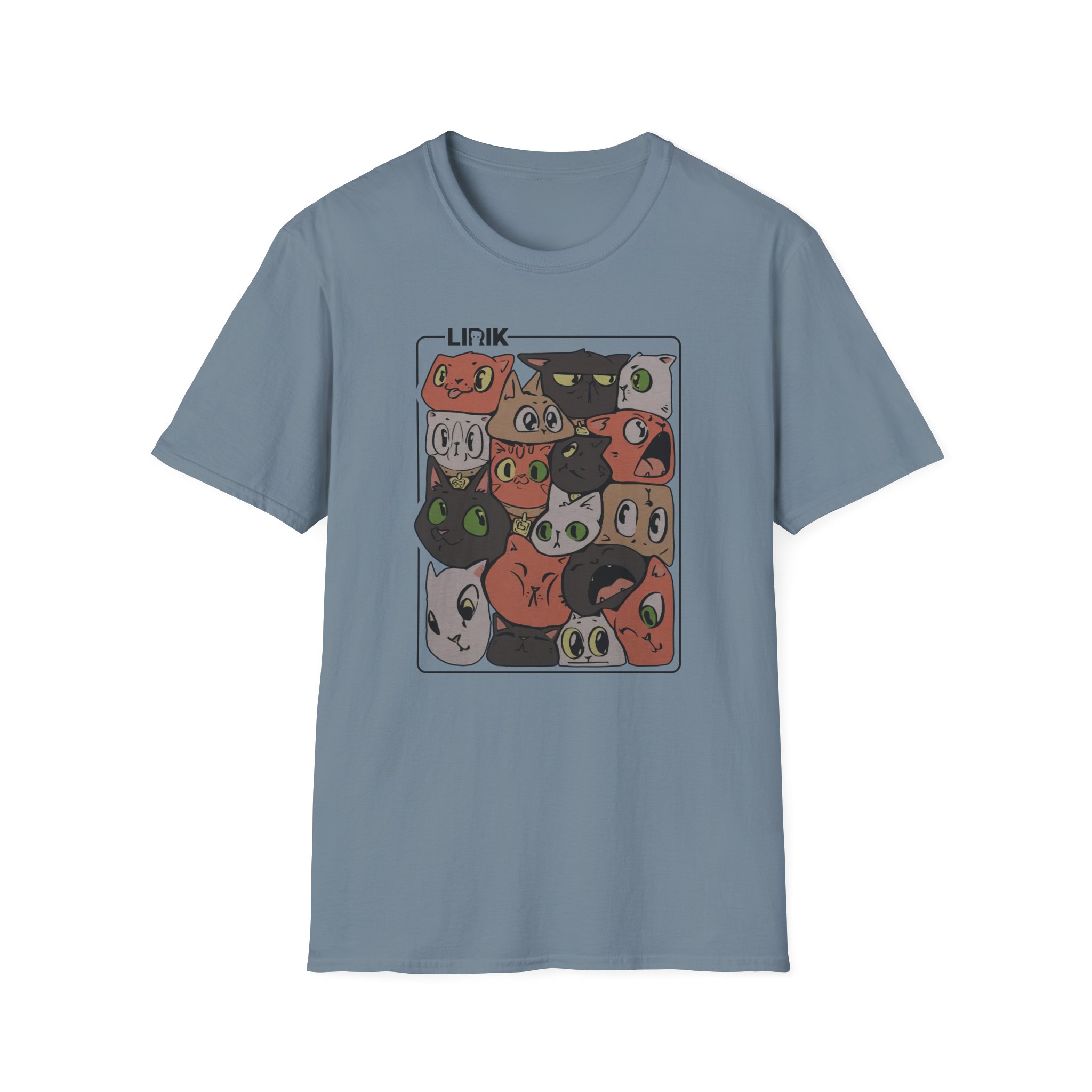 Lirik Squished Cat Jar Unisex Softstyle T-Shirt