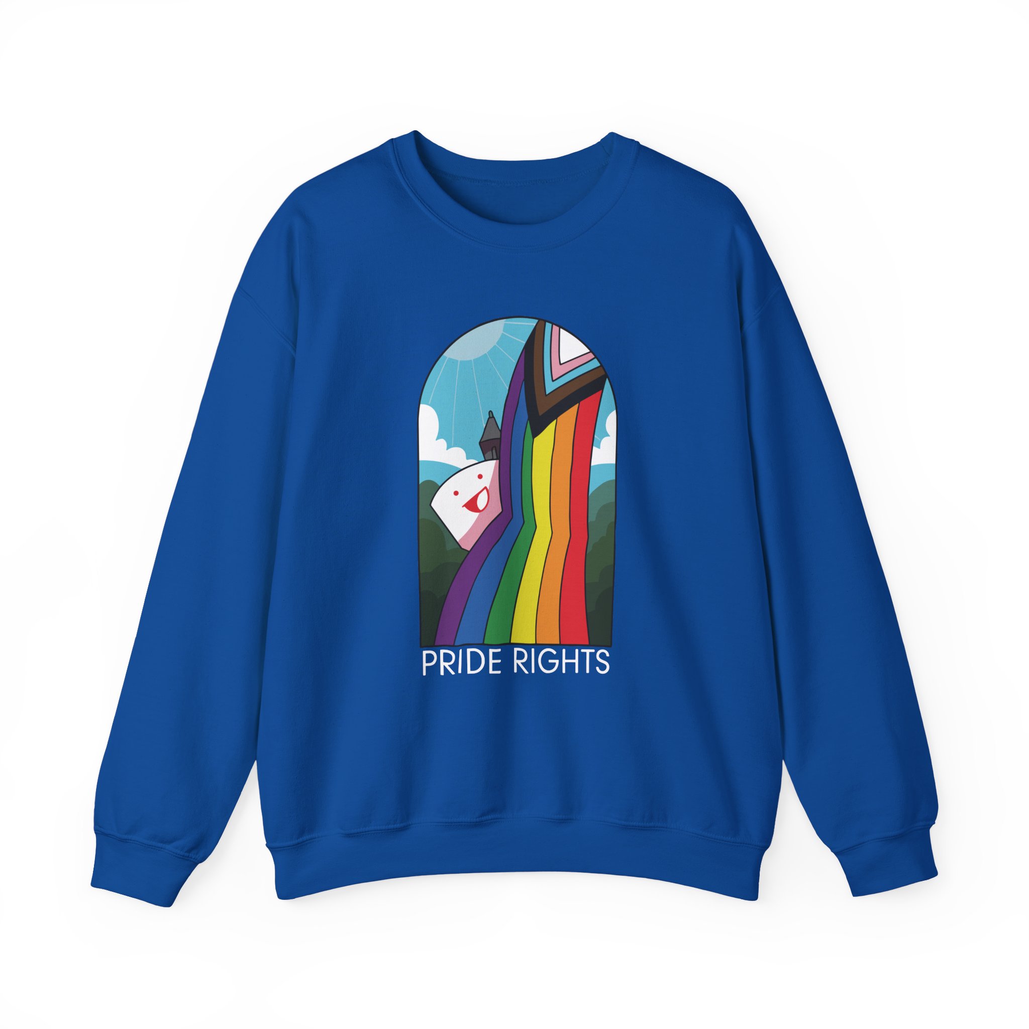 Drawfee Pride Rights Unisex Heavy Blendâ„¢ Crewneck Sweatshirt