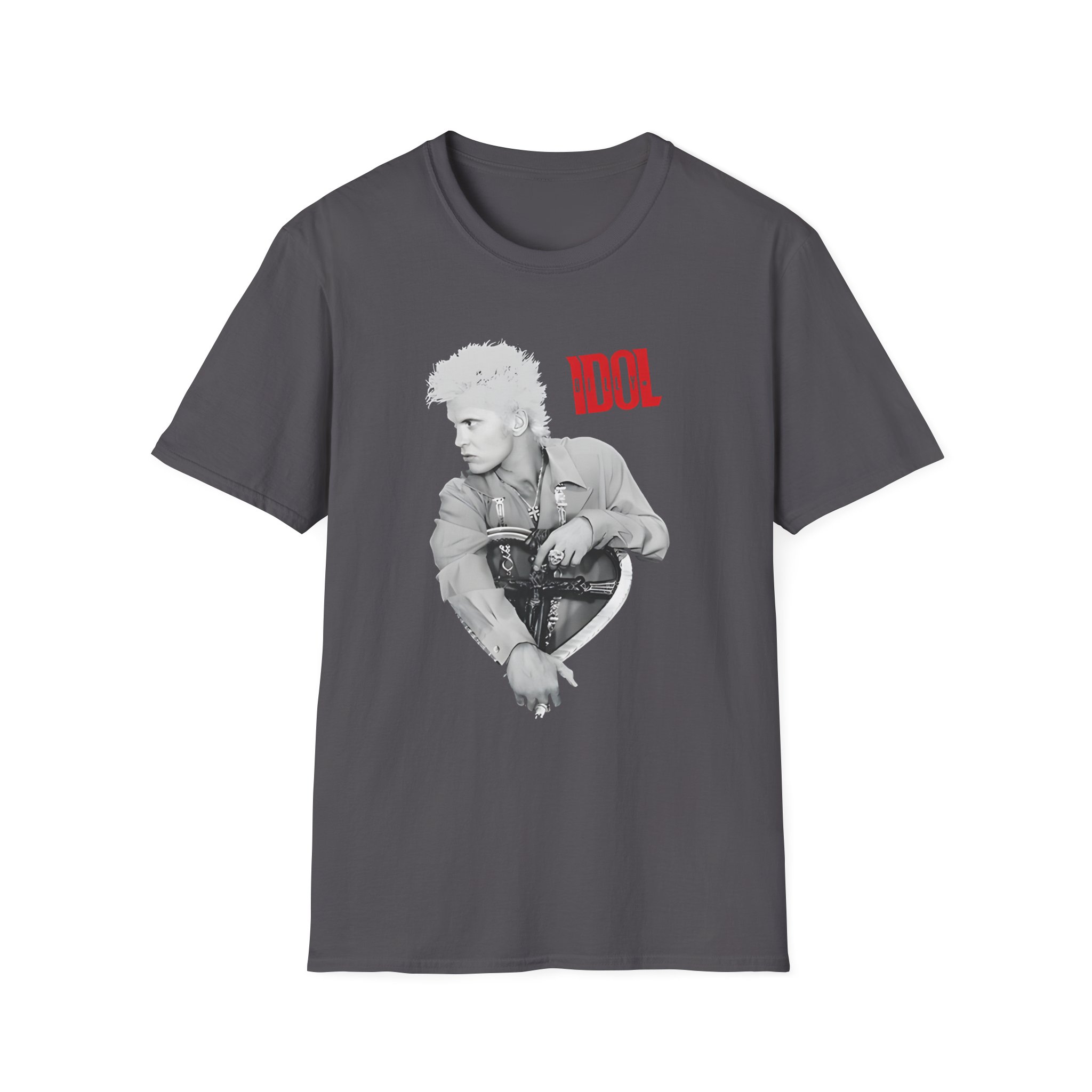 Billy Idol Heart Unisex Softstyle T-Shirt