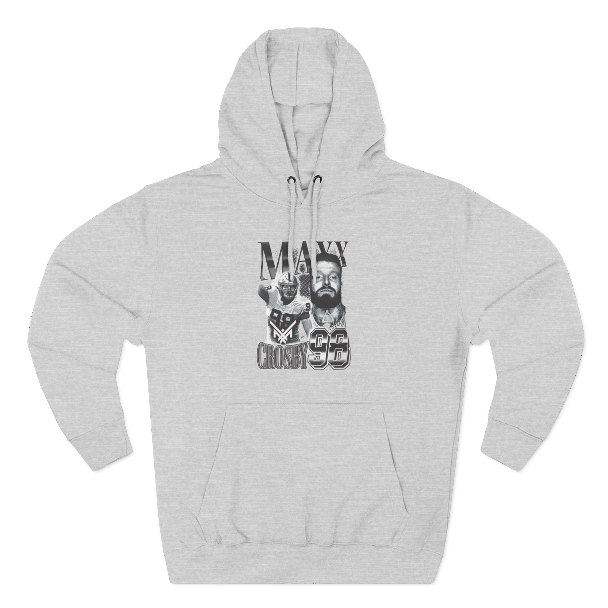 Maxx Crosby Vintage Three-Panel Fleece Hoodie