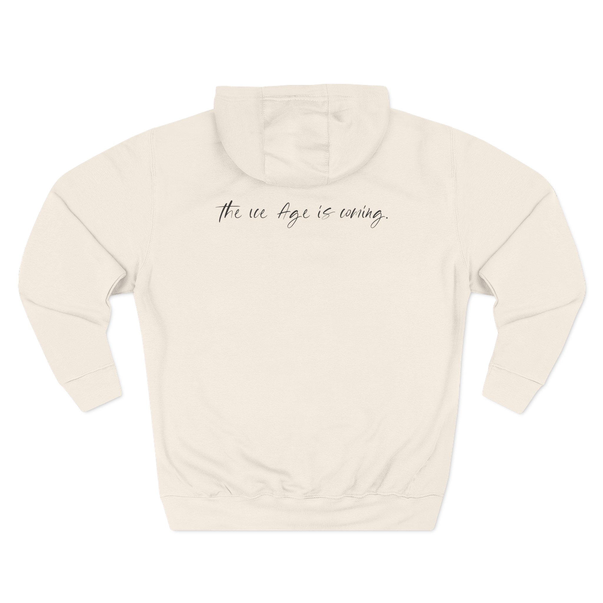 American Nightmare "the Ice Age is Coming" Three-Panel Fleece Hoodie