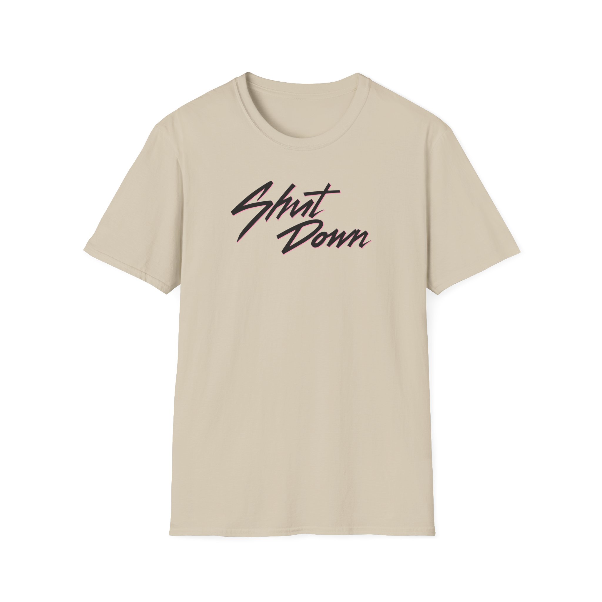 B Shut Down Unisex Softstyle T-Shirt