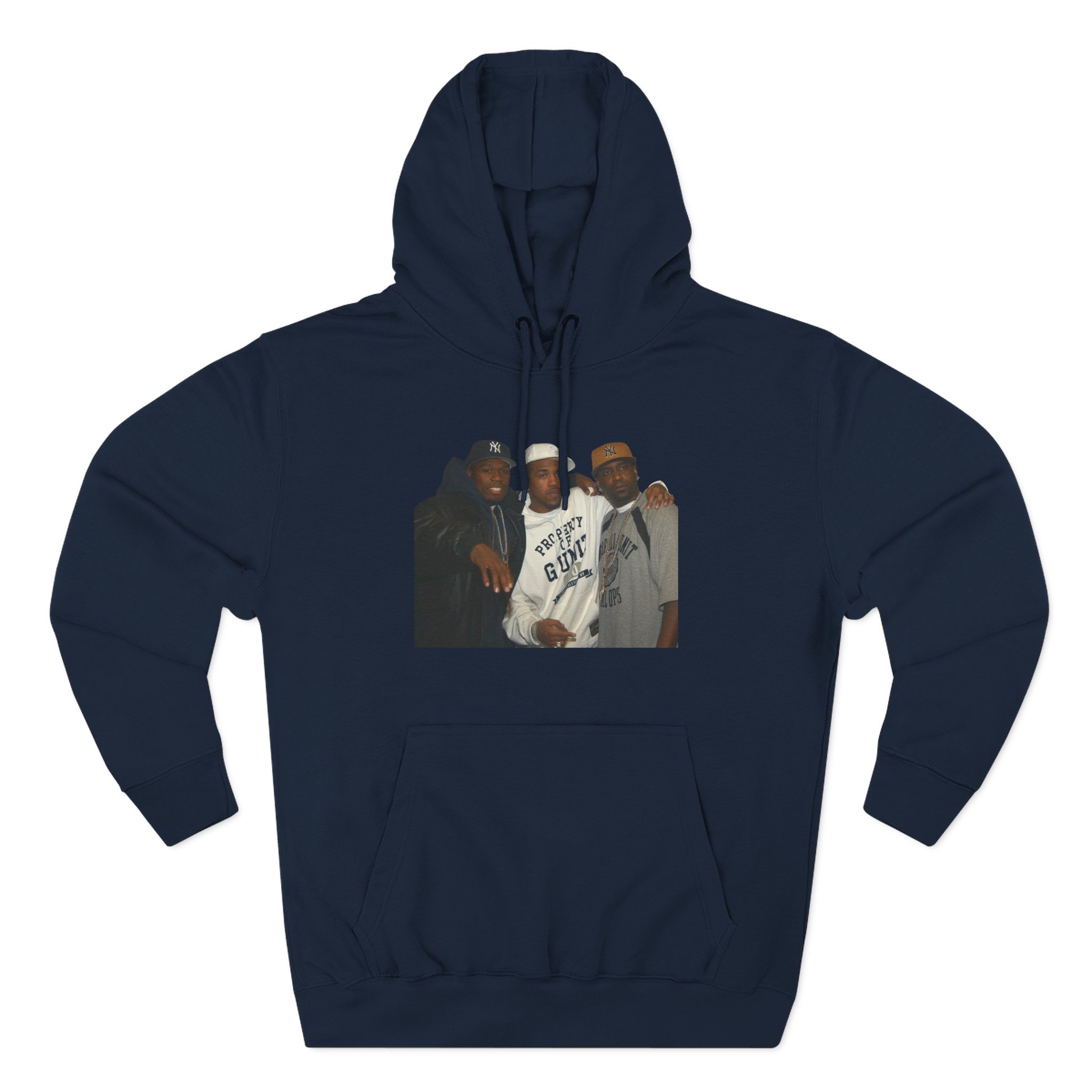 50 Cent G Unit Lloyd Banks, & Tony Yayo Inspired Three-Panel Fleece Hoodie