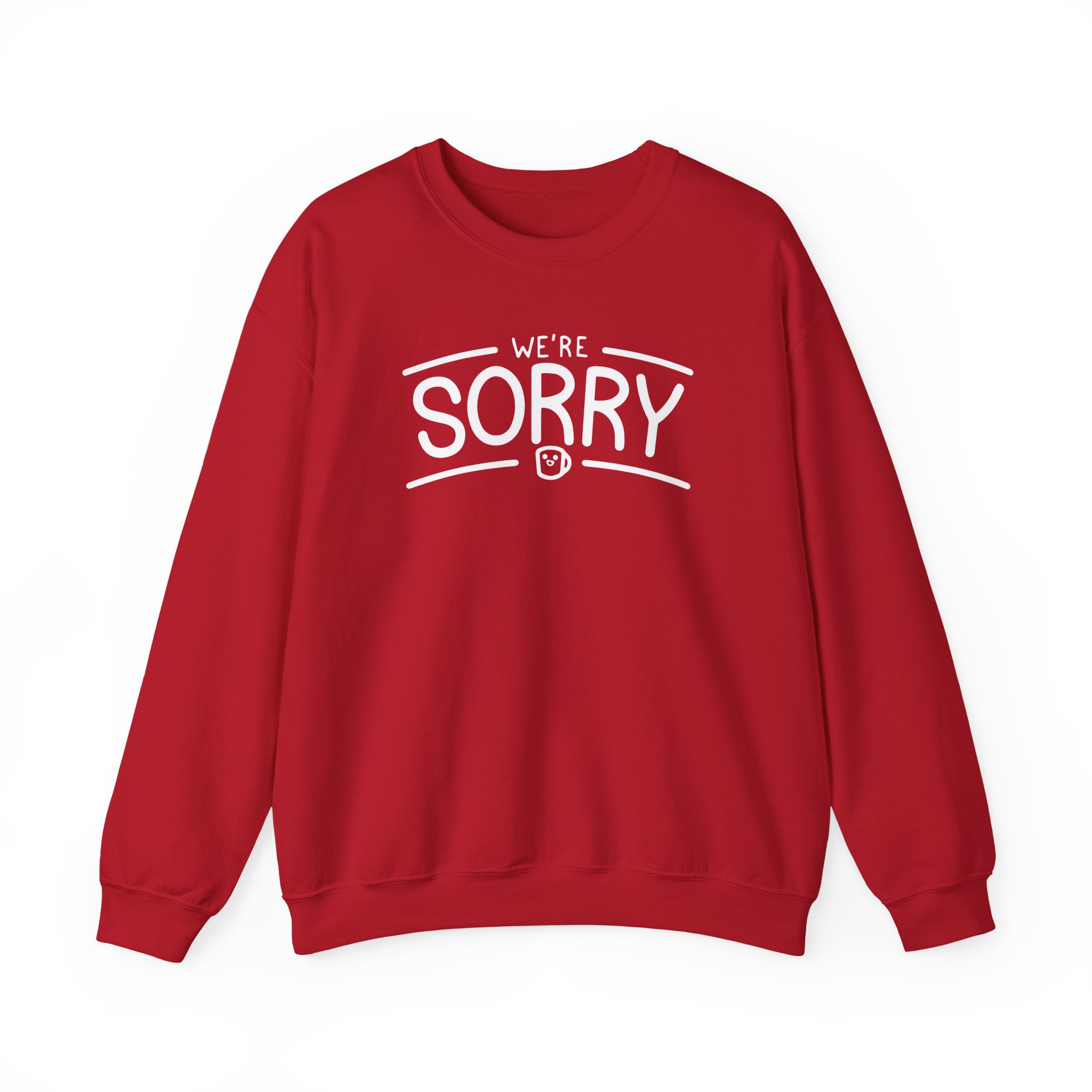 Drawfee We're Sorry Unisex Heavy Blendâ„¢ Crewneck Sweatshirt