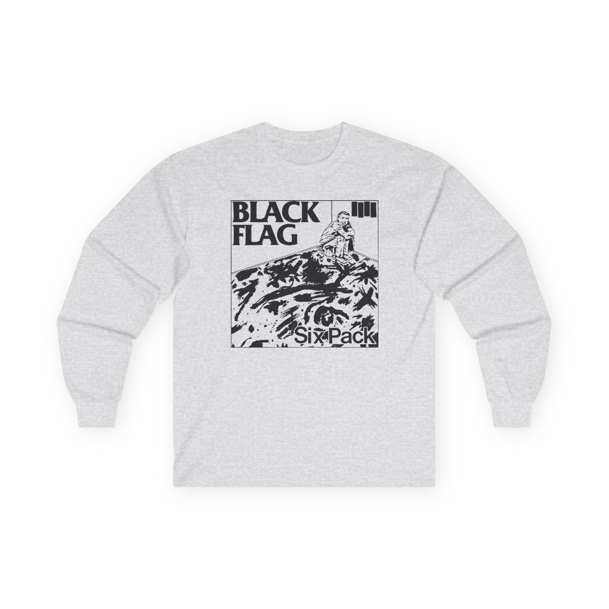 Black Flag Six Pack Unisex Ultra Cotton Long Sleeve Tee