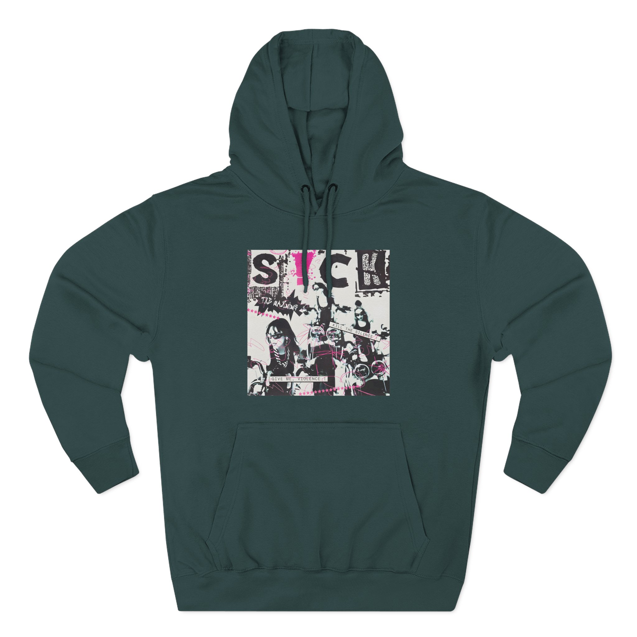 The Warning Black S!ck Three-Panel Fleece Hoodie