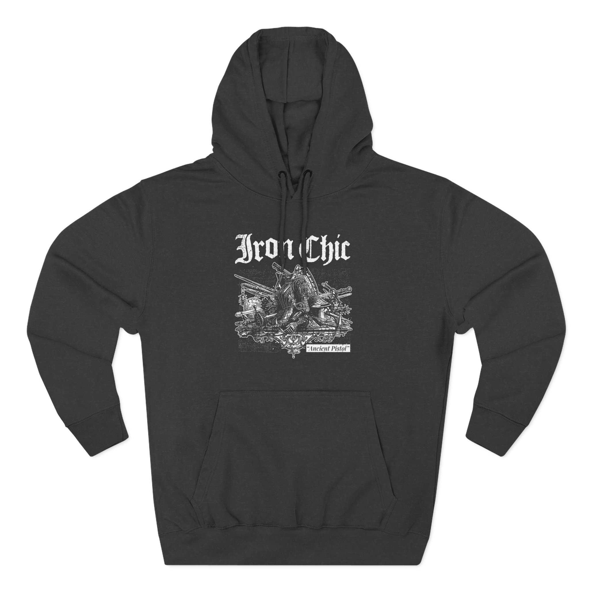 Iron Chic Three-Panel Fleece Hoodie
