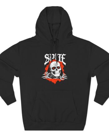 Spite Skeleton Three-Panel Fleece Hoodie