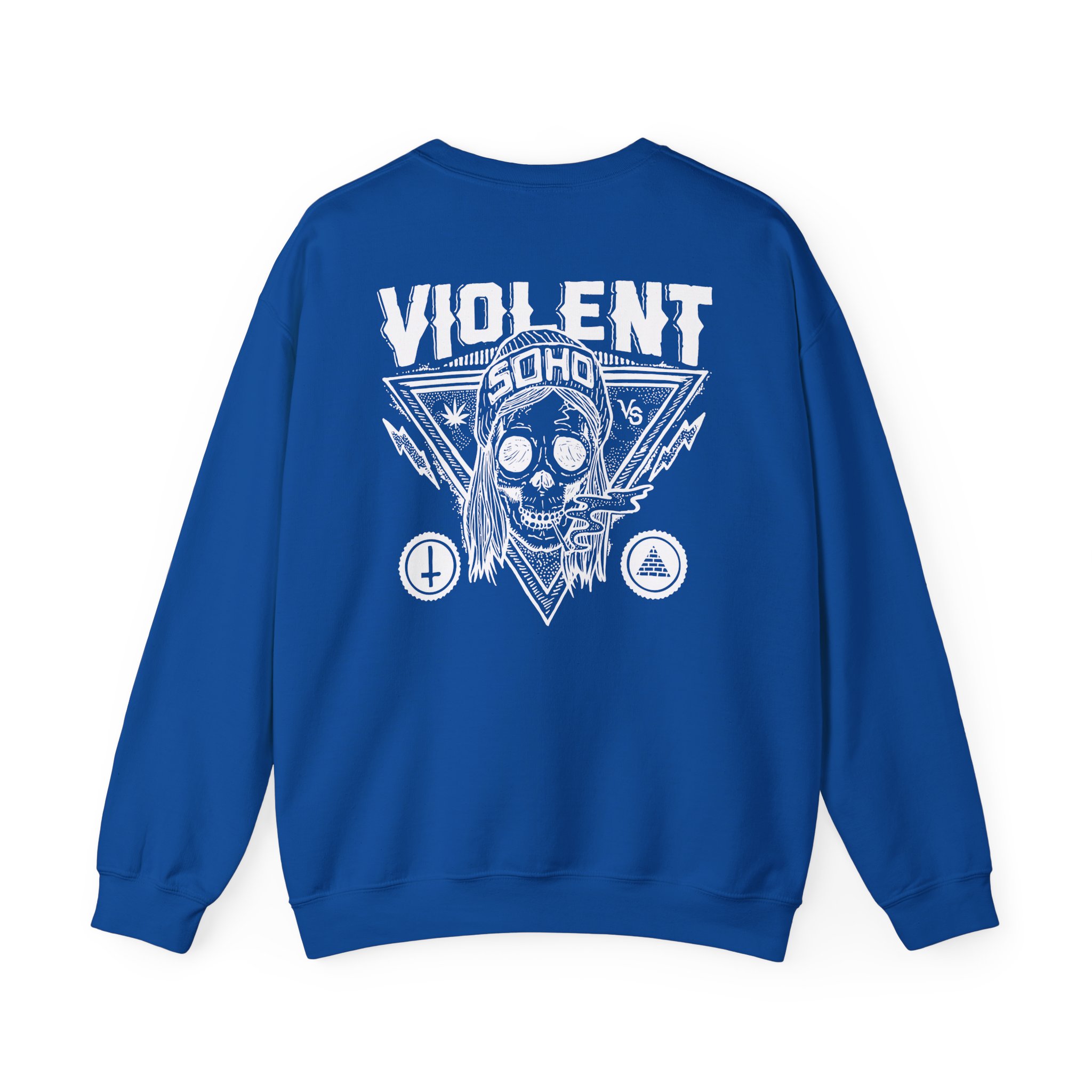 Violent Soho Blazin Skull Unisex Heavy Blendâ„¢ Crewneck Sweatshirt