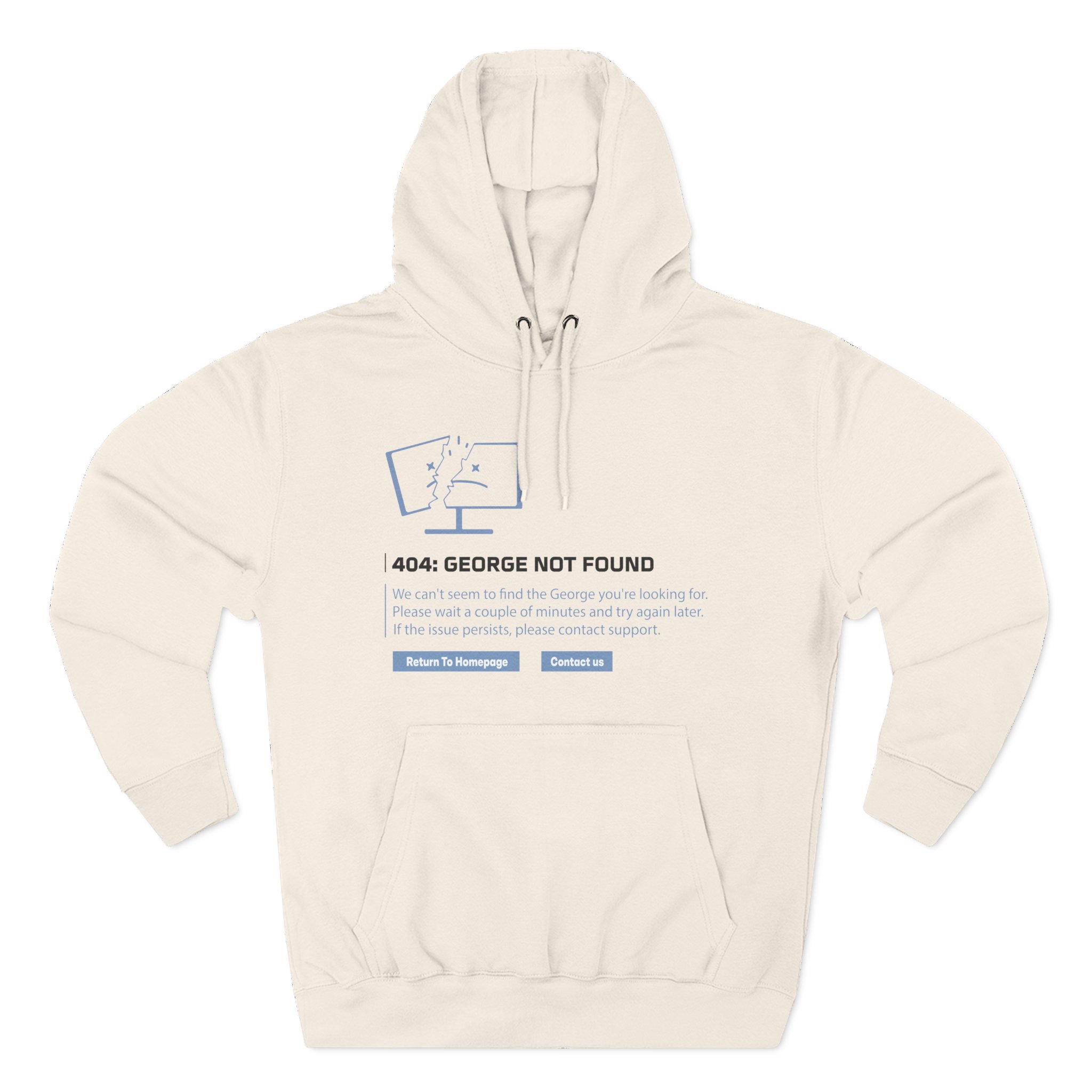 Georgenotfound 404 Three-Panel Fleece Hoodie