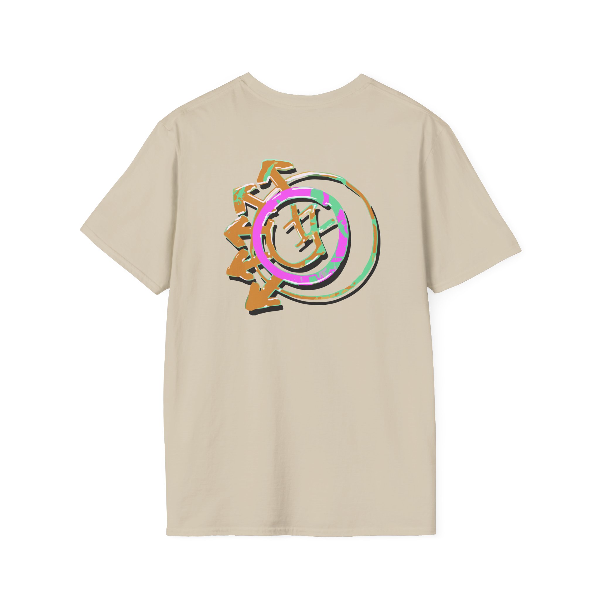 Blink 182 Logo Green Unisex Softstyle T-Shirt