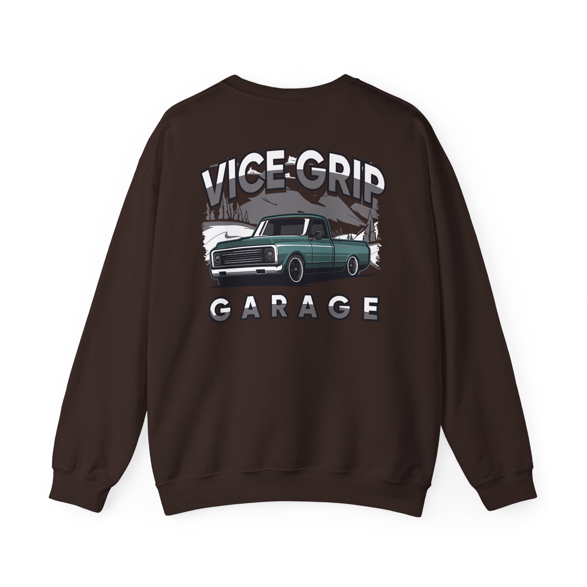 Vicegripgarage Winter Truck Unisex Heavy Blendâ„¢ Crewneck Sweatshirt