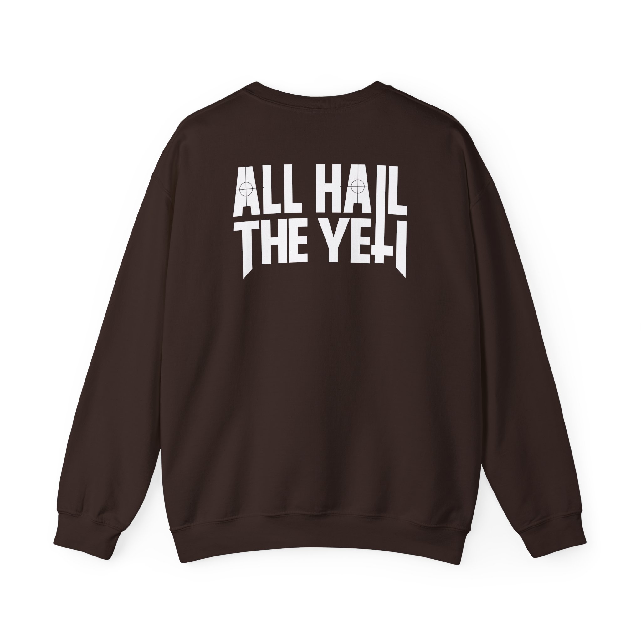 All Hail the Yeti Side Logo Unisex Heavy Blendâ„¢ Crewneck Sweatshirt