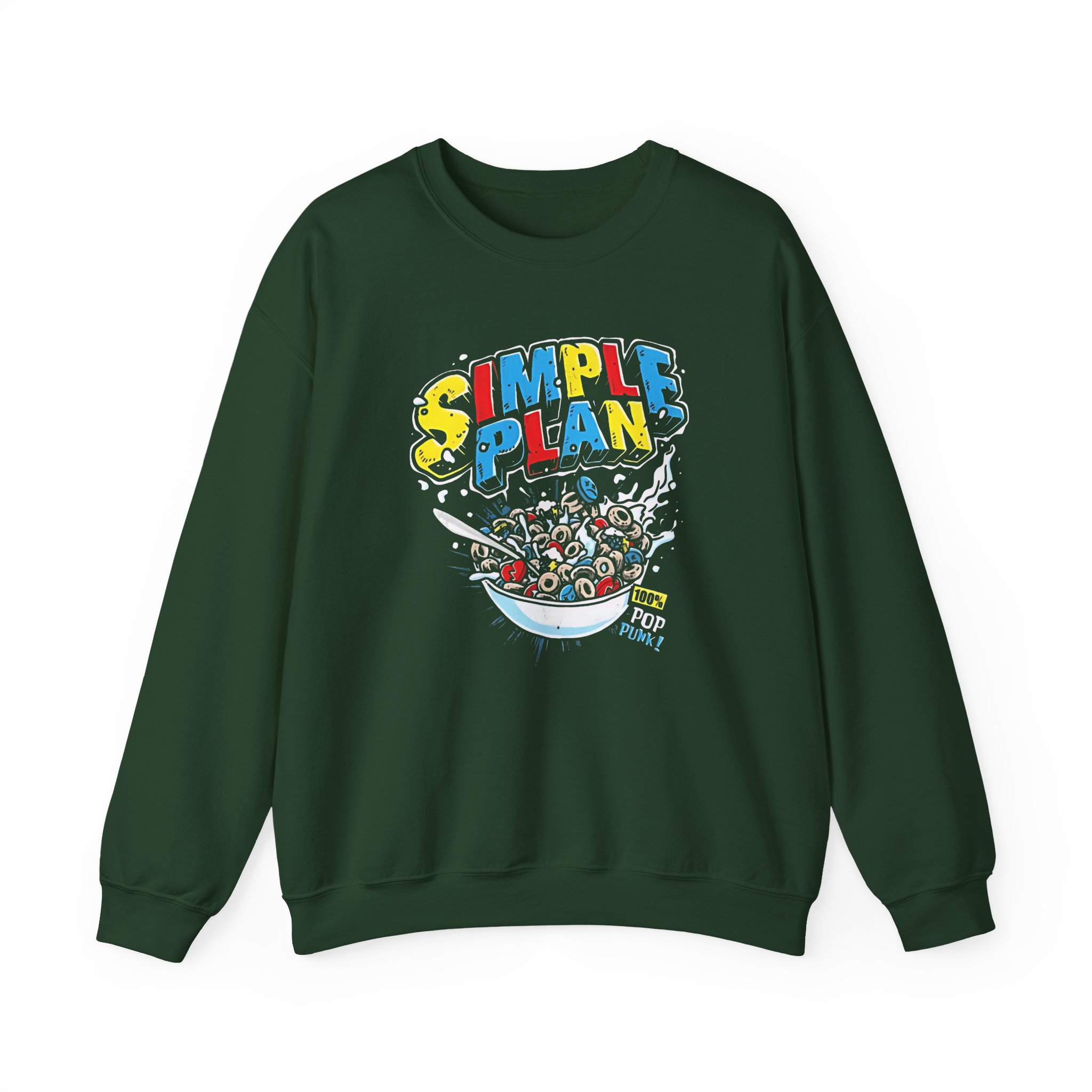 Simple Plan Cereal Unisex Heavy Blendâ„¢ Crewneck Sweatshirt