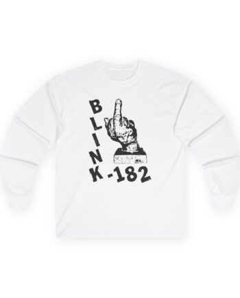 Blink 182 Pink Middle Finger Unisex Ultra Cotton Long Sleeve Tee