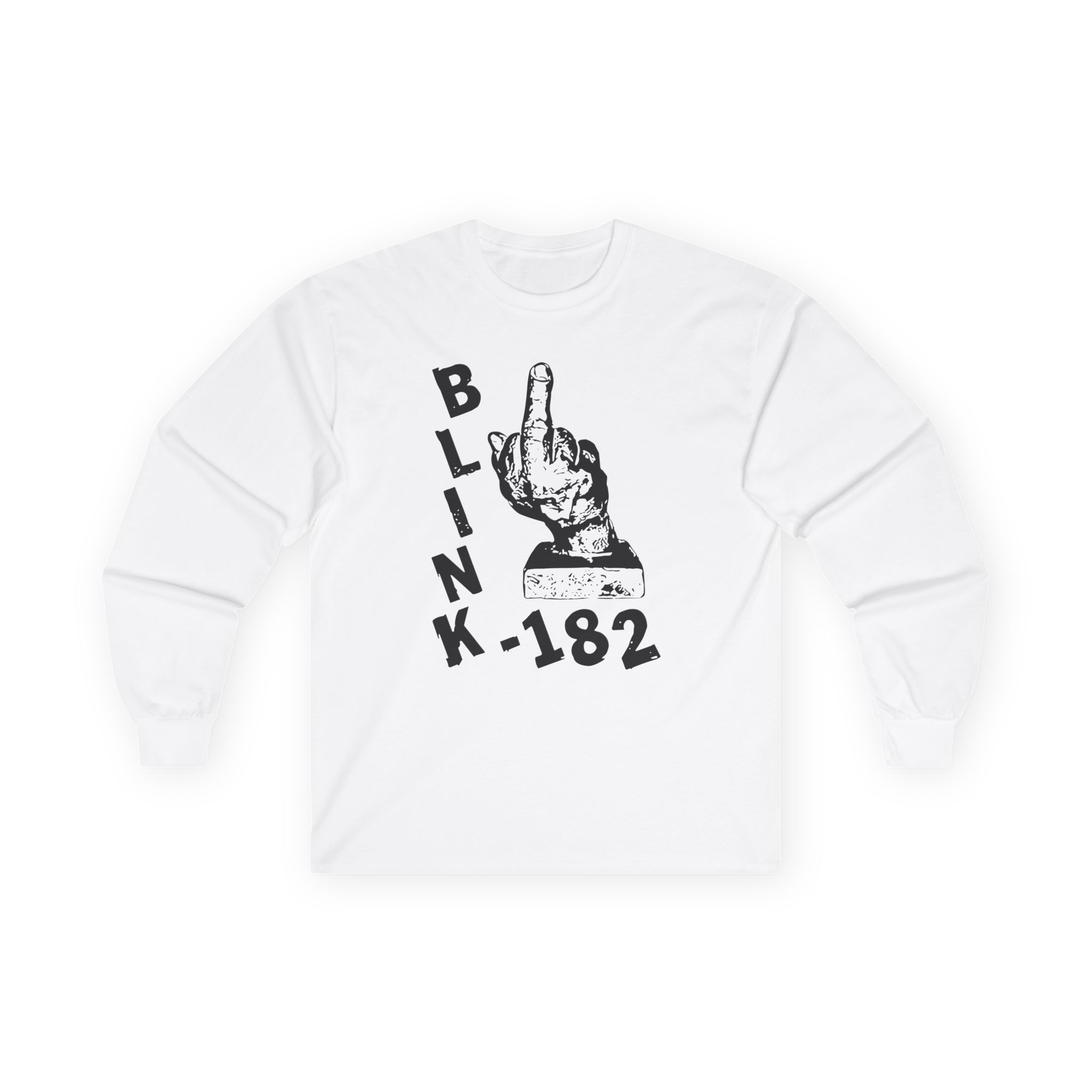 Blink 182 Pink Middle Finger Unisex Ultra Cotton Long Sleeve Tee