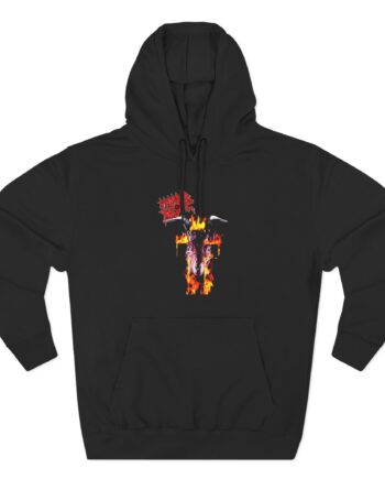Morbid Angel Flaming Goat Three-Panel Fleece Hoodie