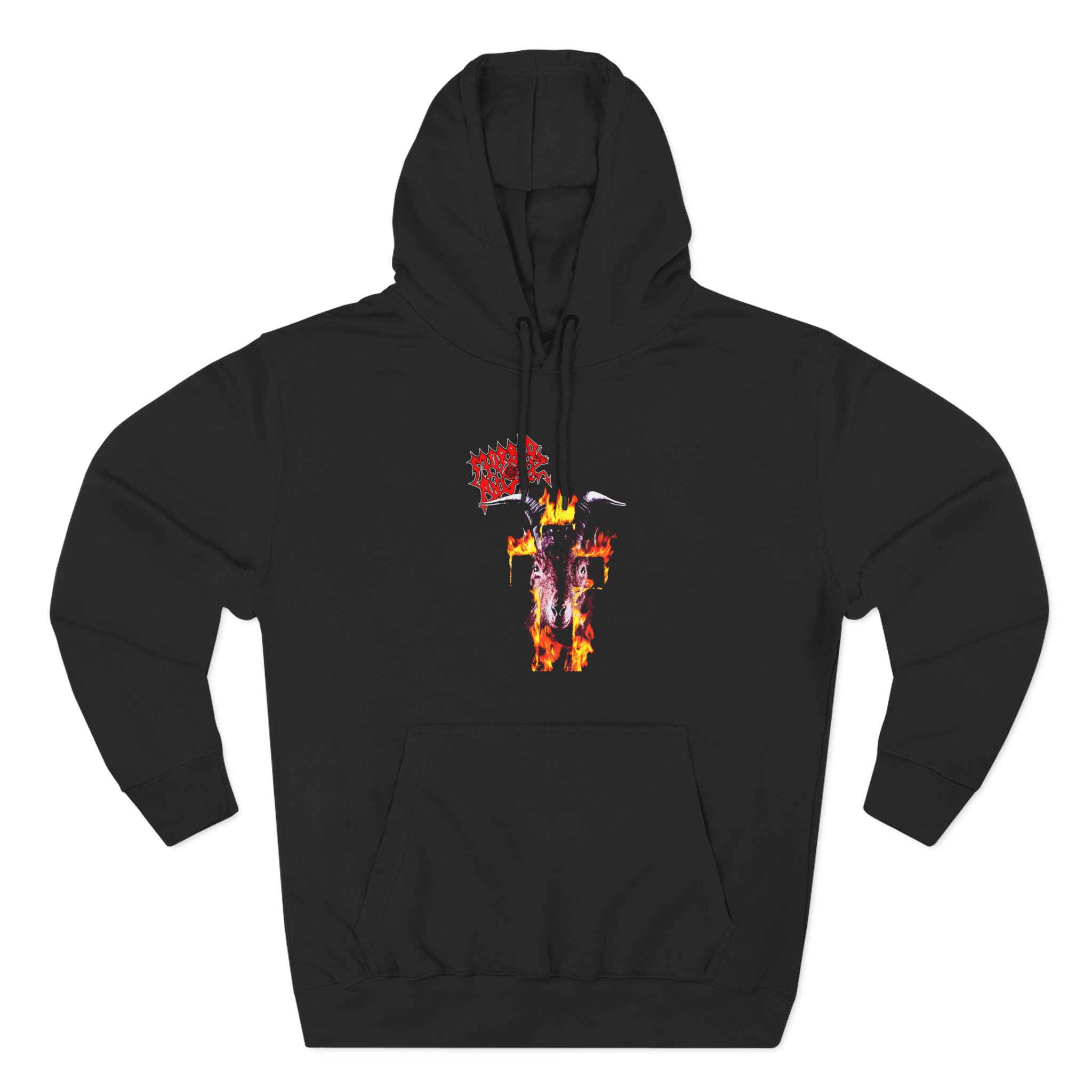 Morbid Angel Flaming Goat Three-Panel Fleece Hoodie