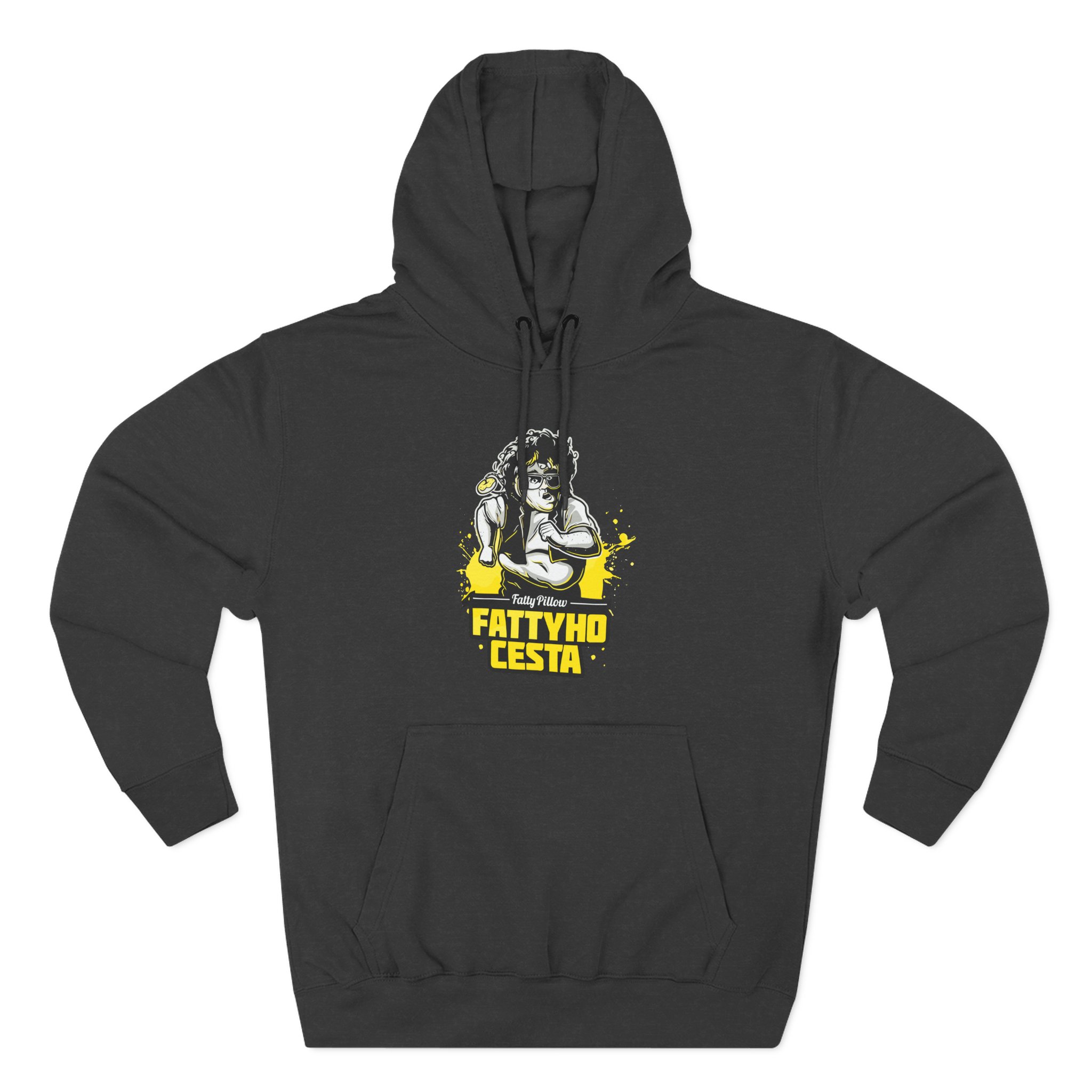 Fattypillow Three-Panel Fleece Hoodie