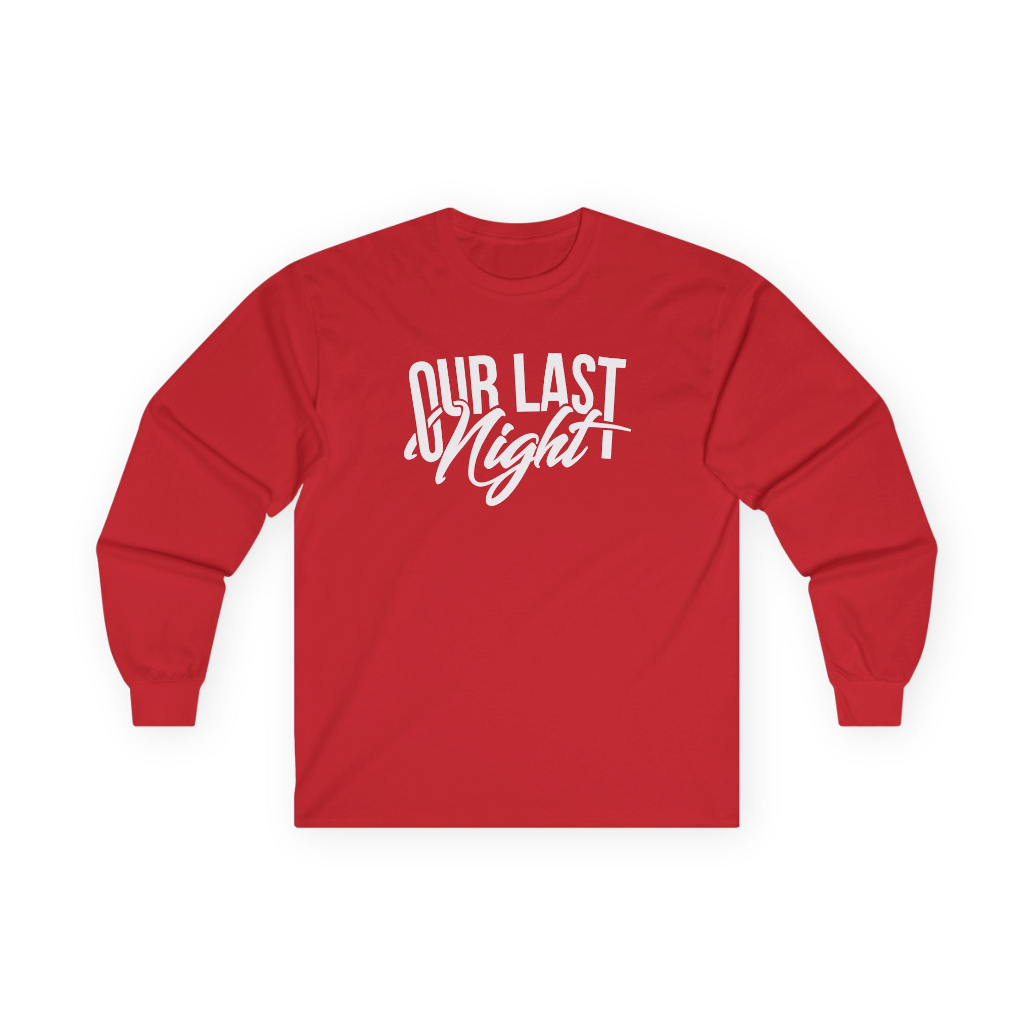 Our Last Night Script Unisex Ultra Cotton Long Sleeve Tee