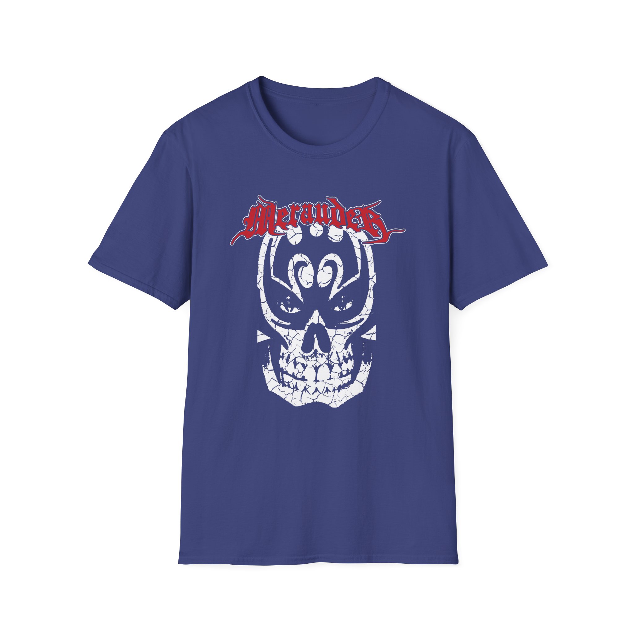 Merauder Cracked Skull Unisex Softstyle T-Shirt