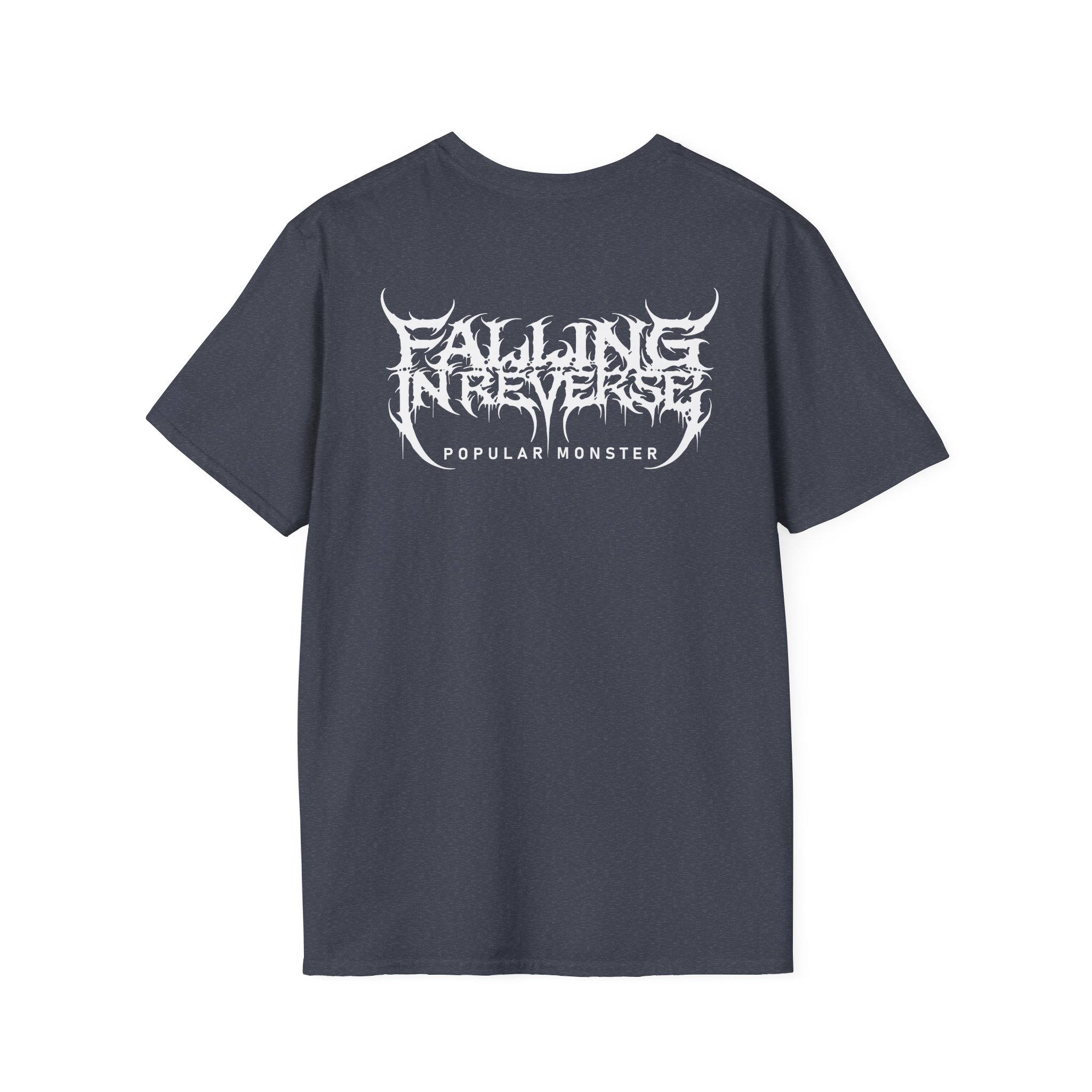 Falling in Reverse Popular Monster Cover and Back Logo Unisex Softstyle T-Shirt
